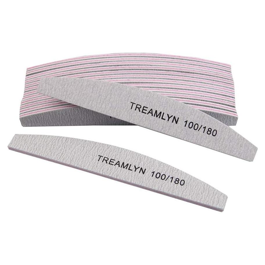 Set de 10 Limas de Uñas Treamlyn 100/180 Grano Doble Lado