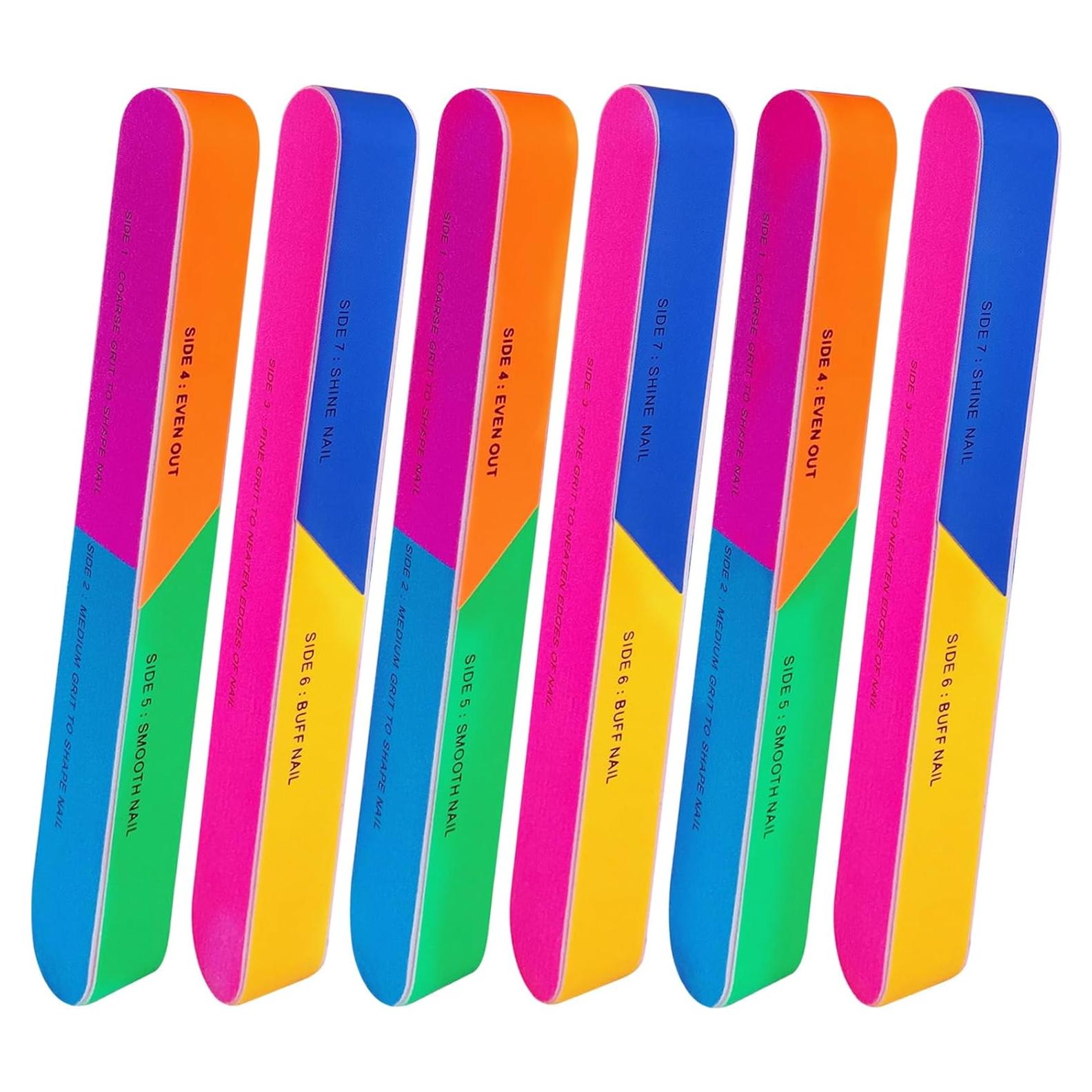 Bloque de Pulido de Uñas 7 Vías AhaTopia - 6 Piezas