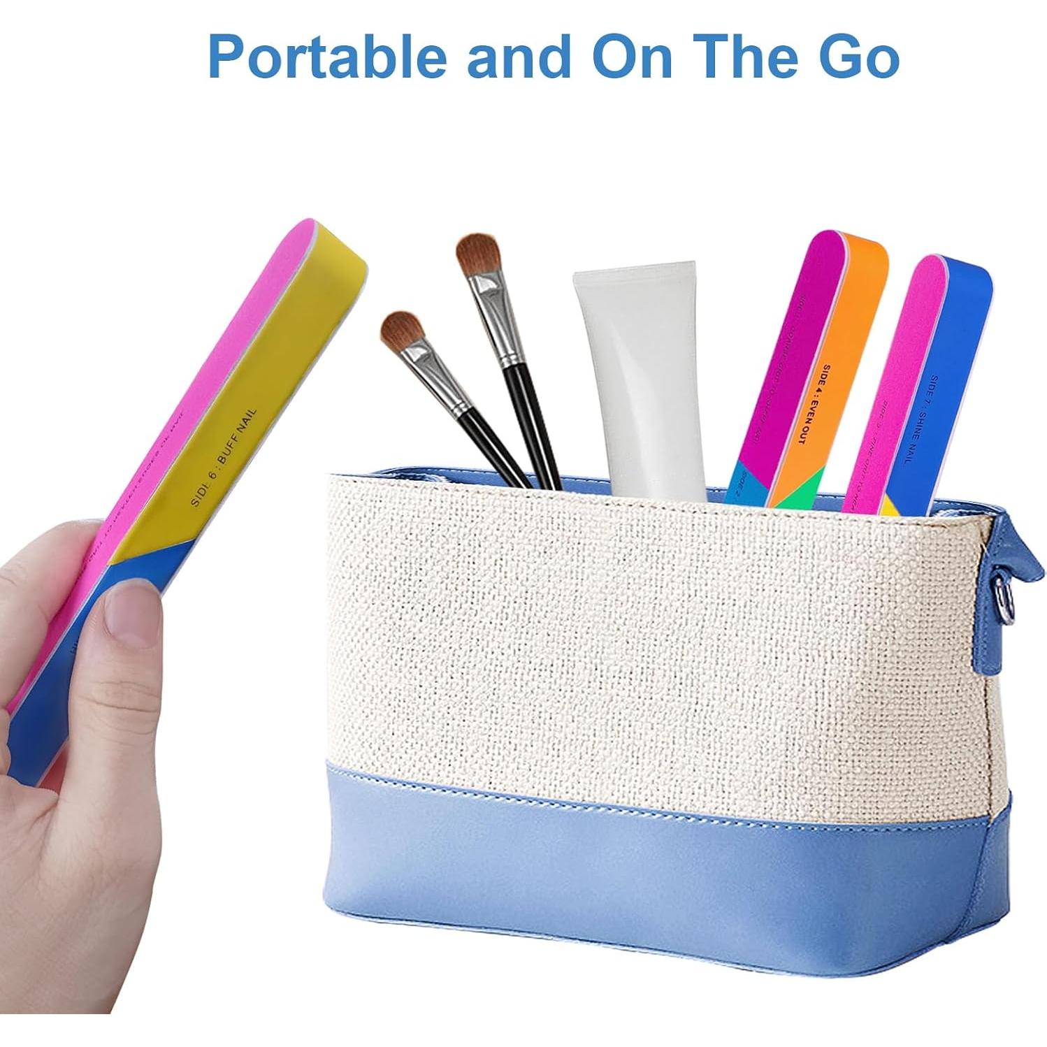 Bloque de Pulido de Uñas 7 Vías AhaTopia - 6 Piezas