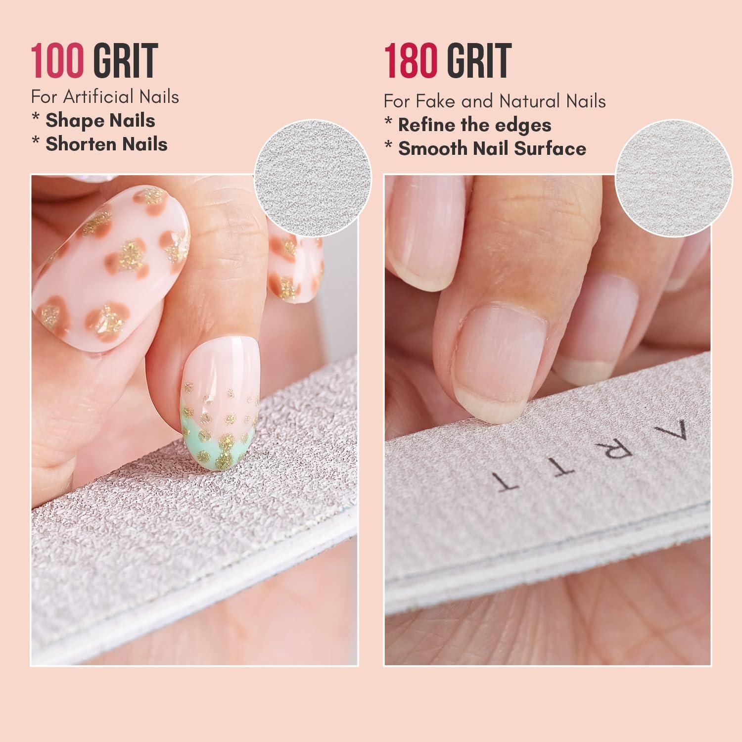Limas de Uñas Makartt 100/180 Grano - 10 Pcs para Manicura