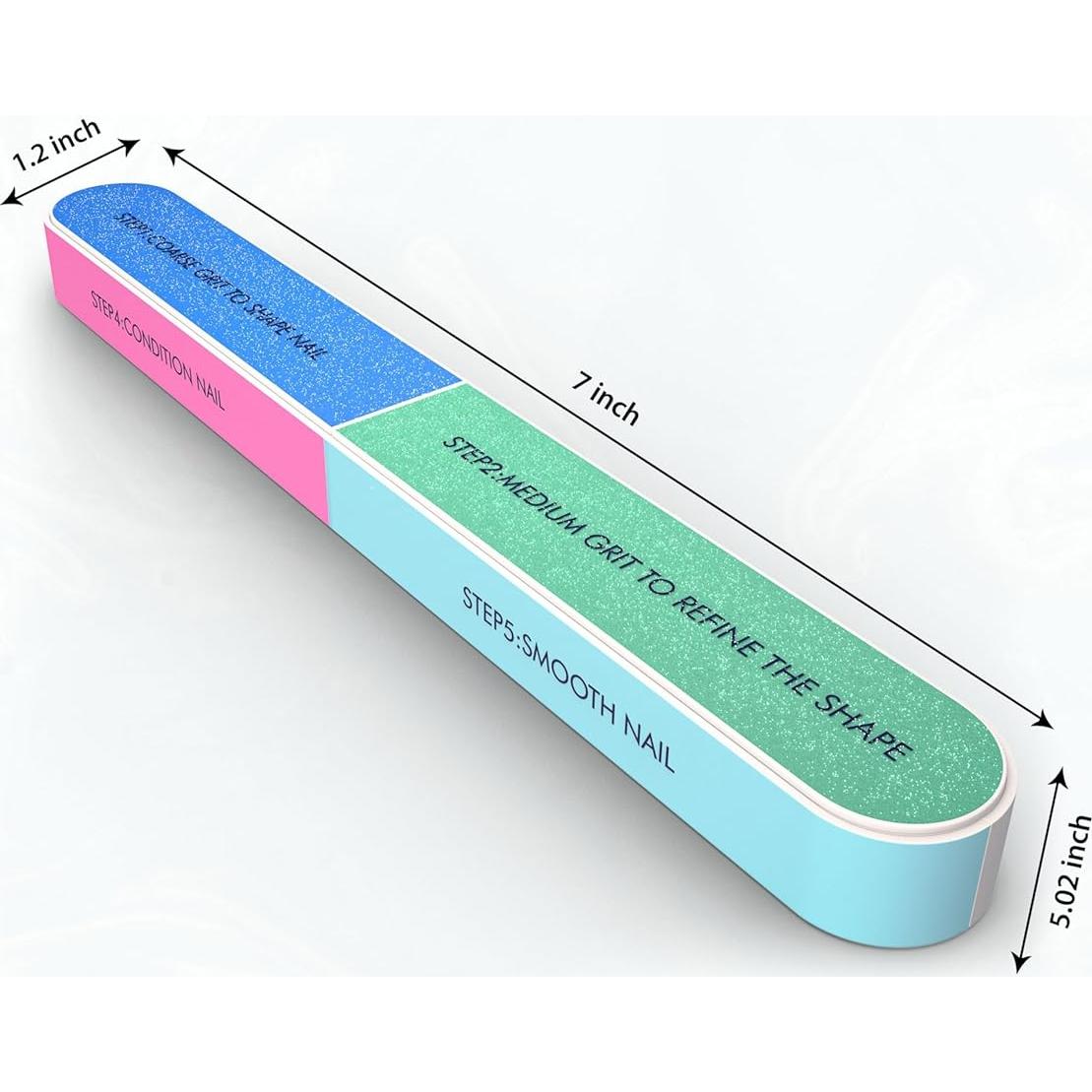 Bloque de Pulido de Uñas 7 Vías Morary - Suavizador y Brillo