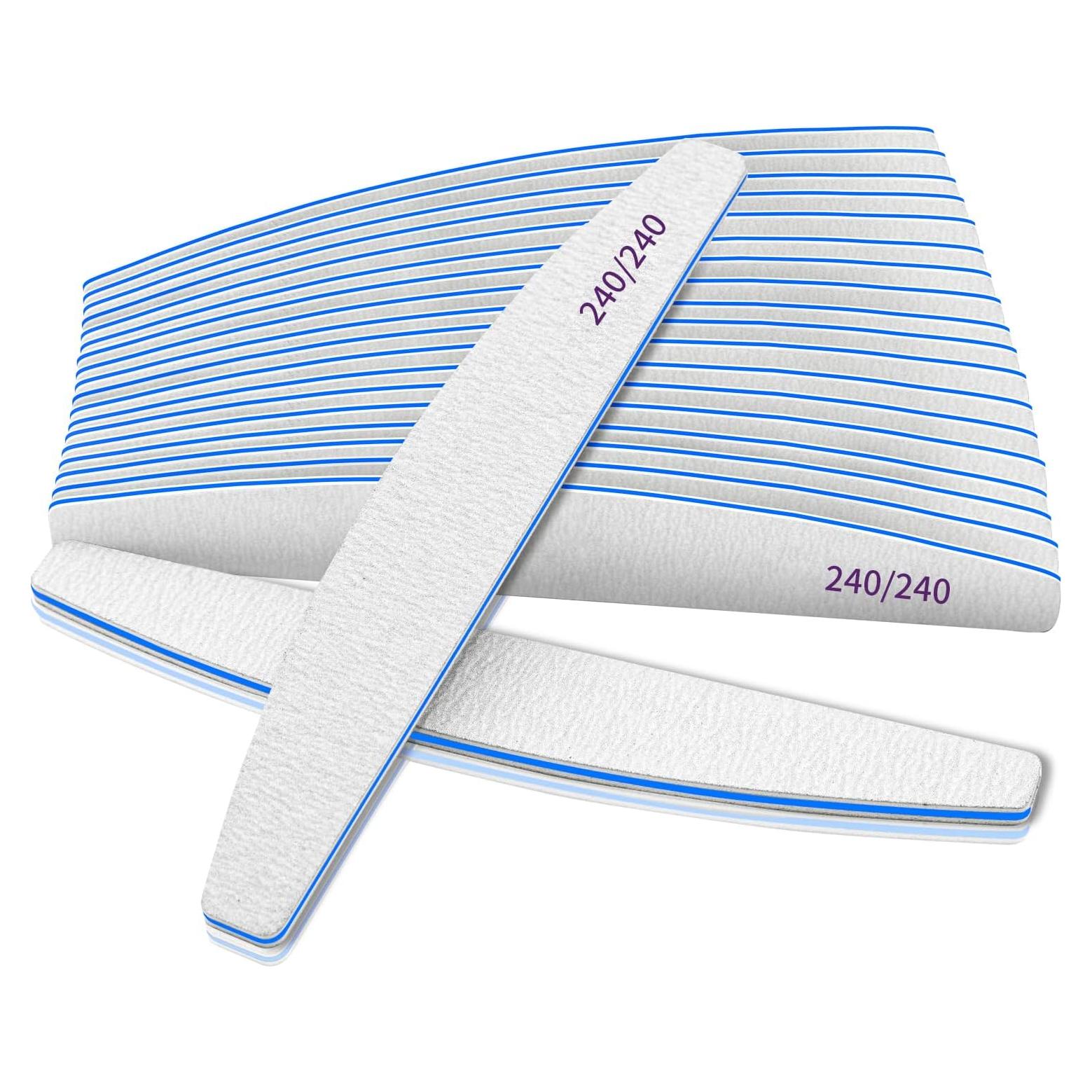 12 PCS Limas de Uñas 240/240 YoursTrust para Uñas Naturales