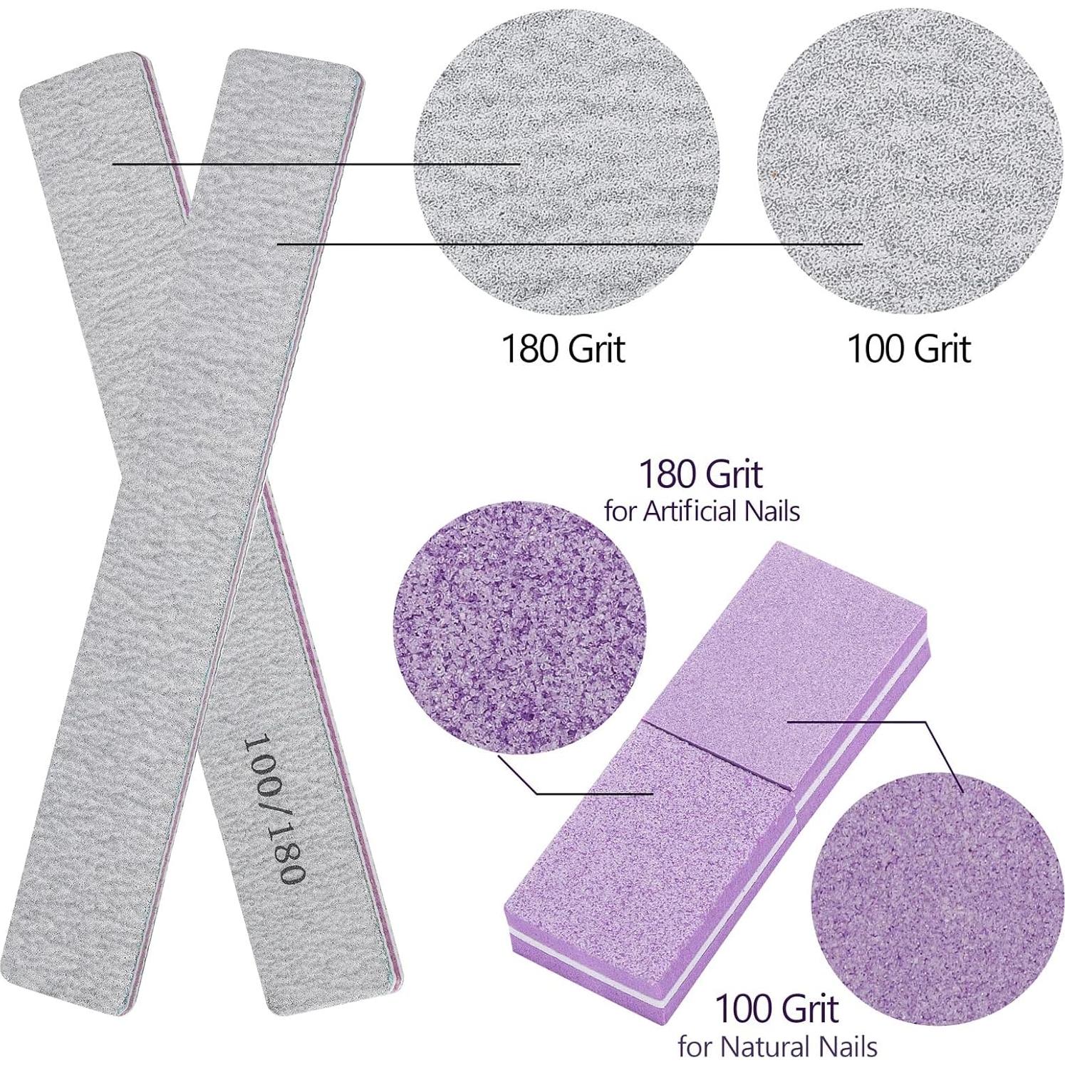 Kit 75 Pcs Lima de Uñas Acrílicas Tbestmax - Pulido y Lima