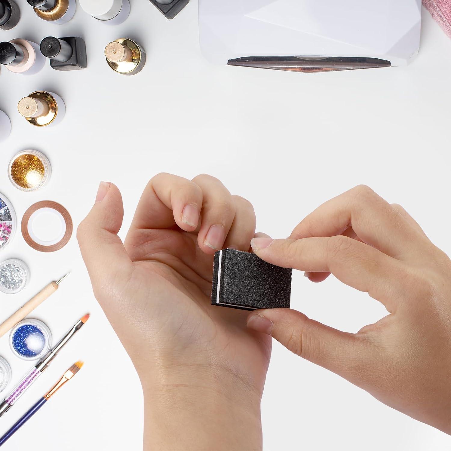 150 Piezas Mini Bloques de Pulido de Uñas acDesign 100/180 Grano