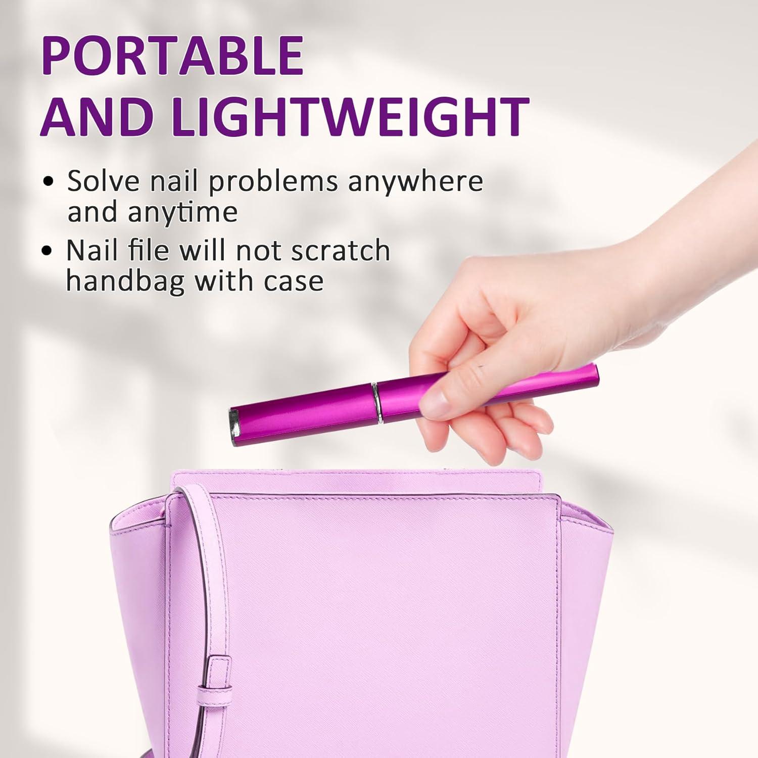 Lima de Uñas de Cristal EAONE con Estuche - 3 Colores