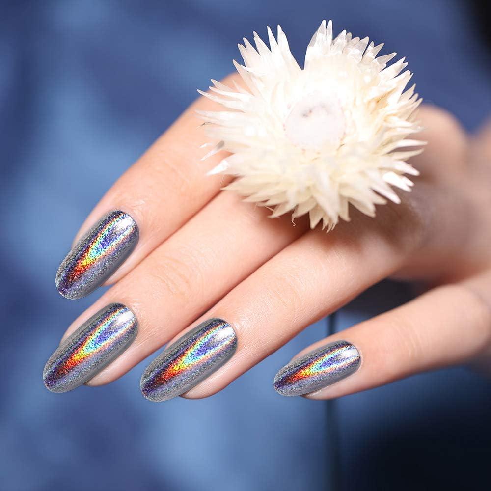 Artdone 16 Tarros Polvo de Uñas Cromo Efecto Espejo 1g