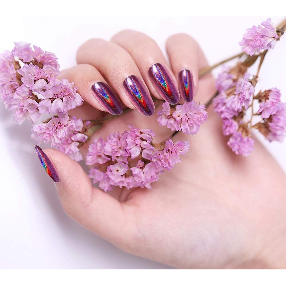 Artdone 16 Tarros Polvo de Uñas Cromo Efecto Espejo 1g