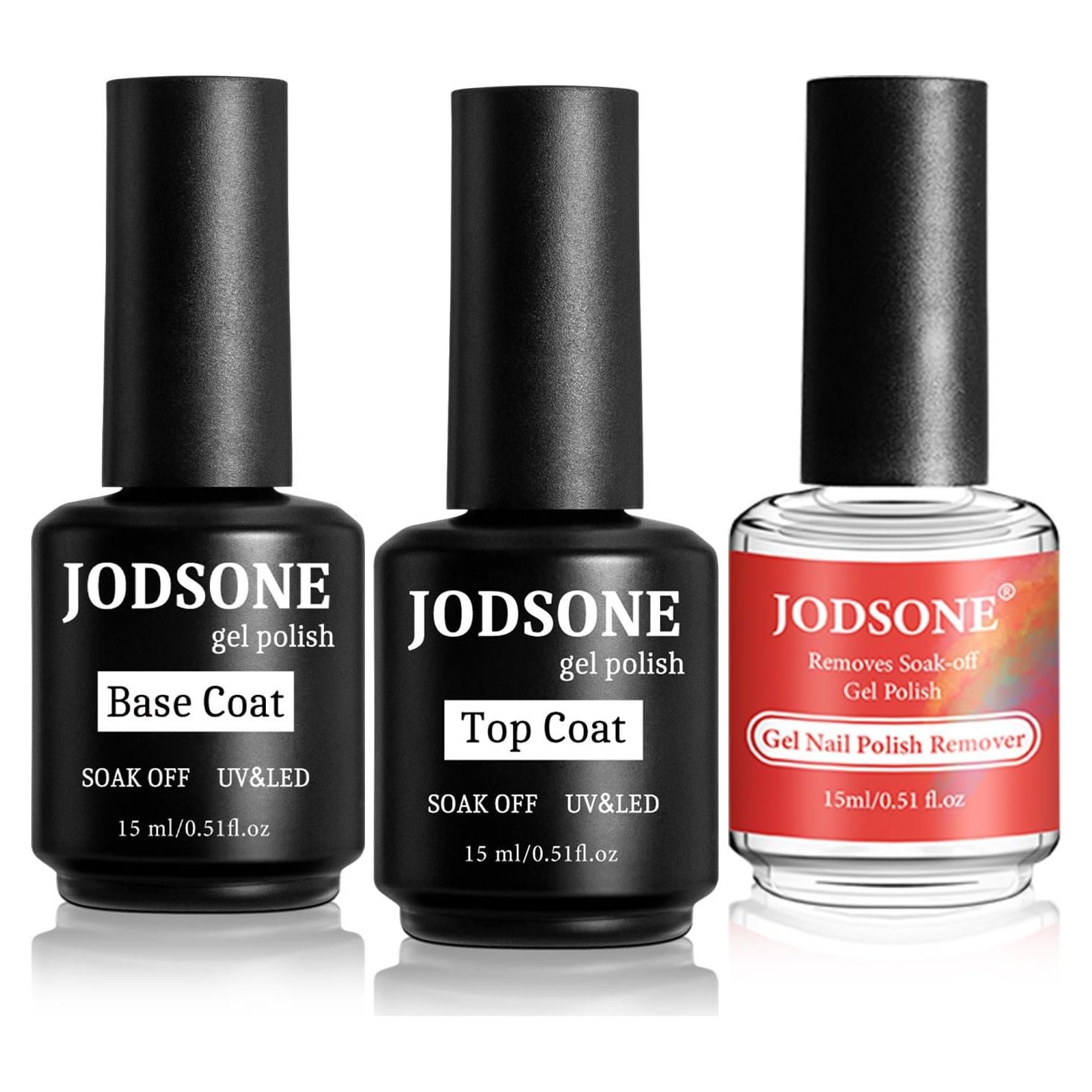 Kit Removedor de Esmalte en Gel JODSONE 15ML - Base y Top Coat