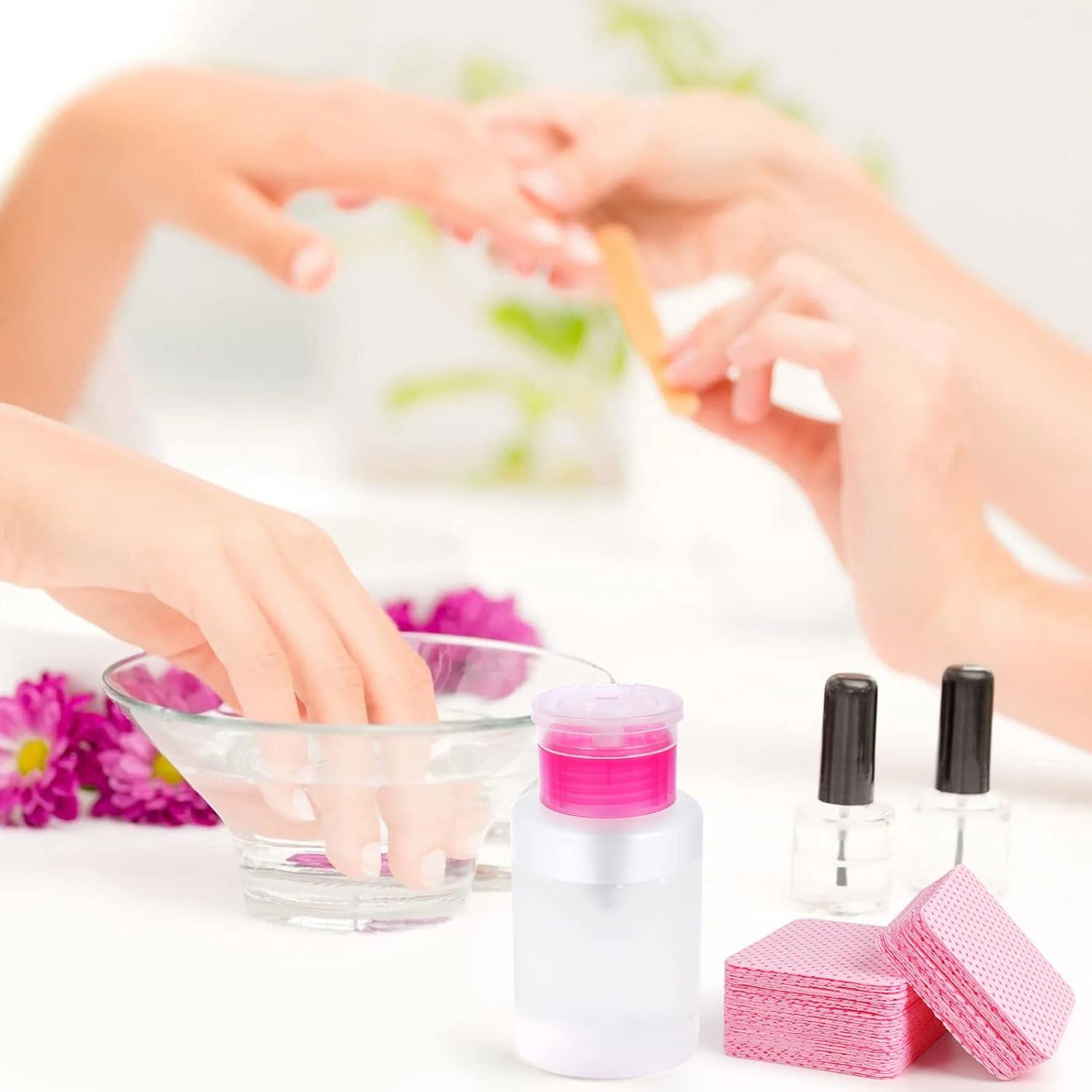 400 Toallitas de Algodón para Uñas ZCDPFCBD con Dispensador