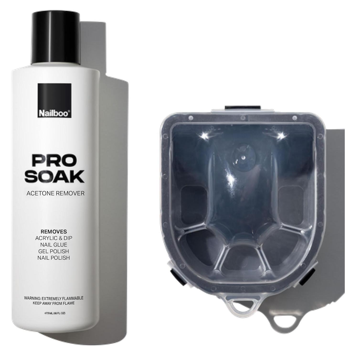 Removedor de Esmalte de Uñas Nailboo 100% Acetona 473 ml
