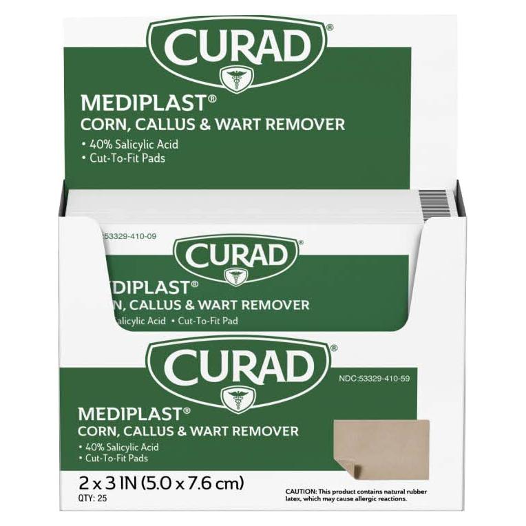 Curad Mediplast 25 Almohadillas Ácido Salicílico 40% Callos