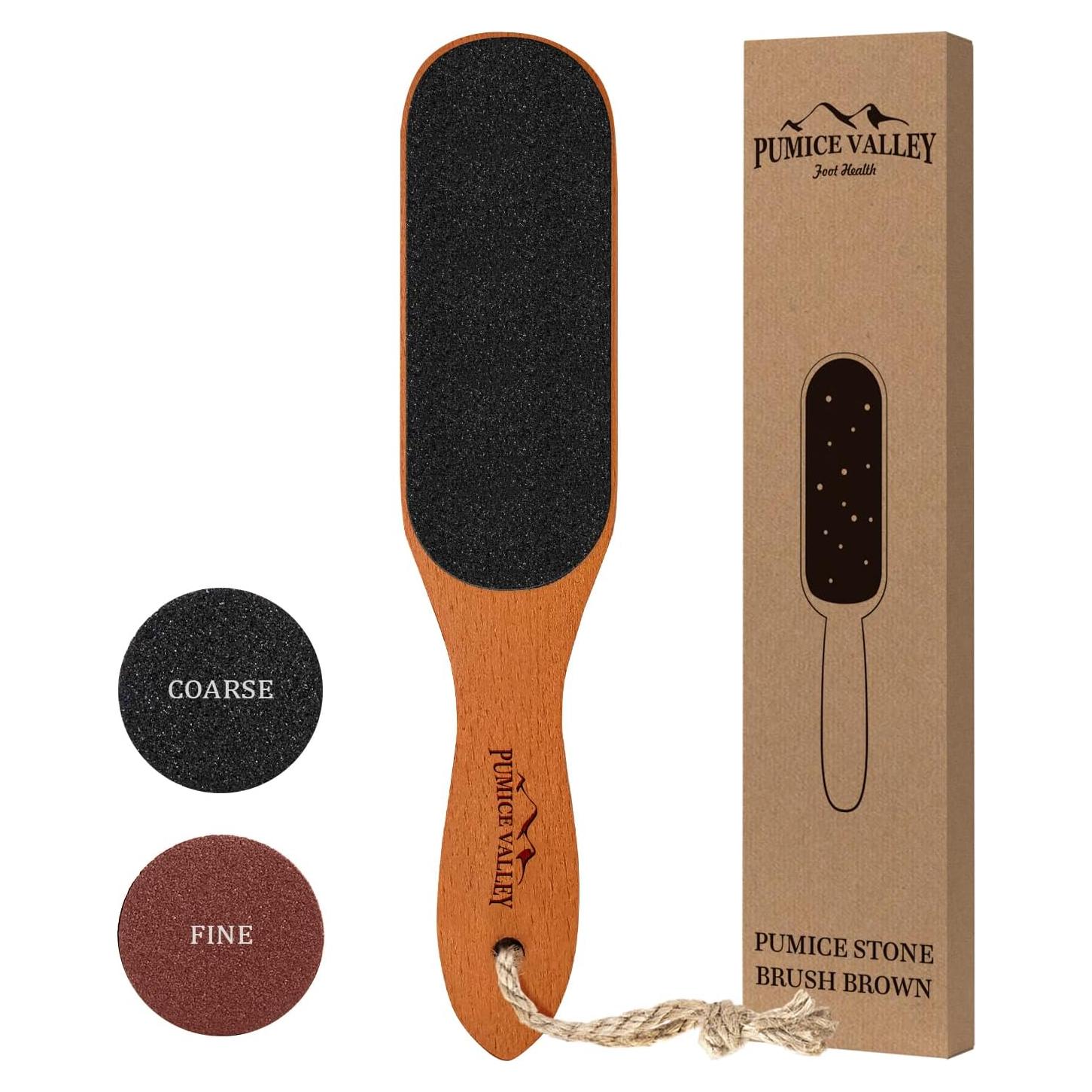 Lima de Pies de Madera Pumice Valley - Exfoliador Doble Cara