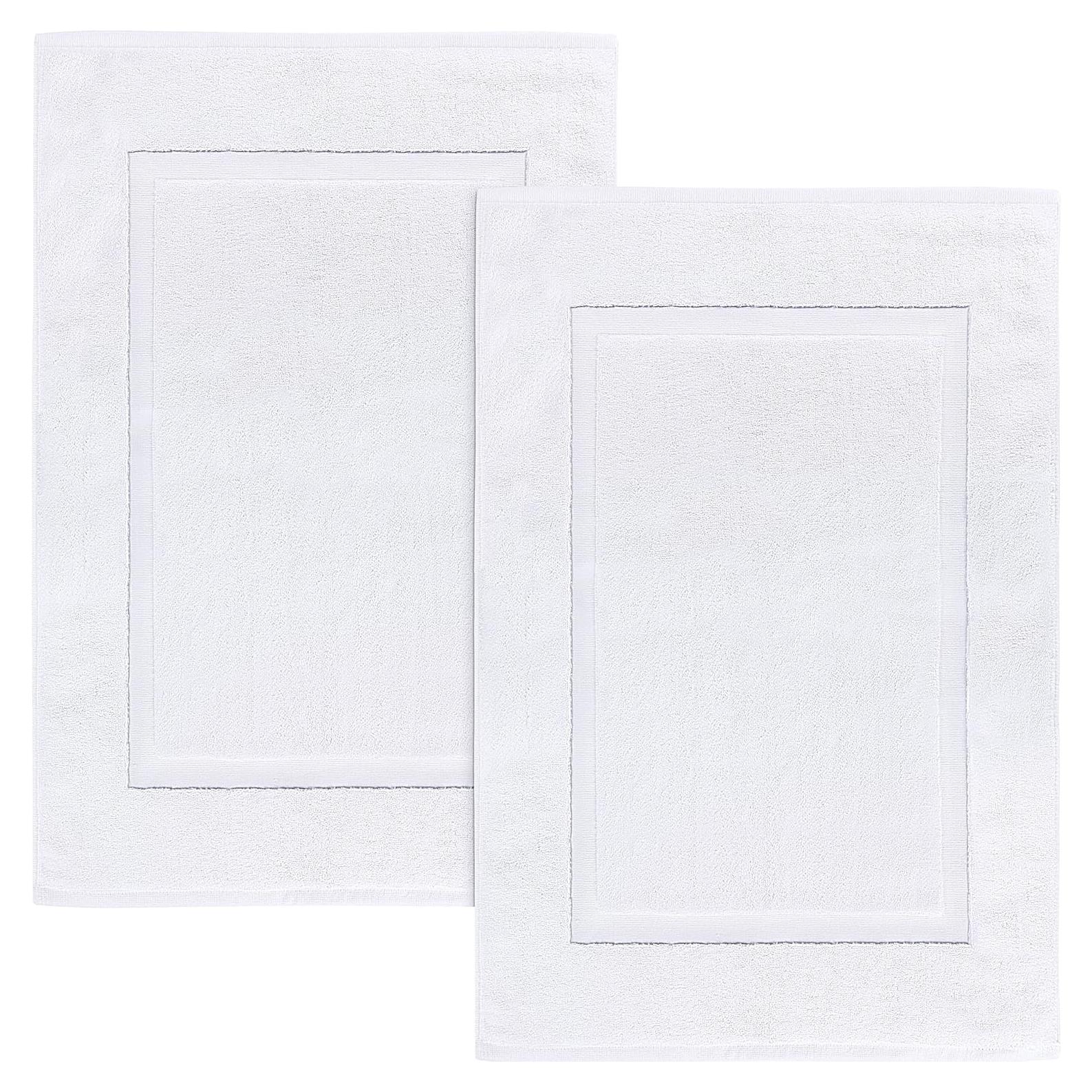 Alfombra de Baño Utopia Towels 2 Piezas Algodón 53x86 cm Blanca