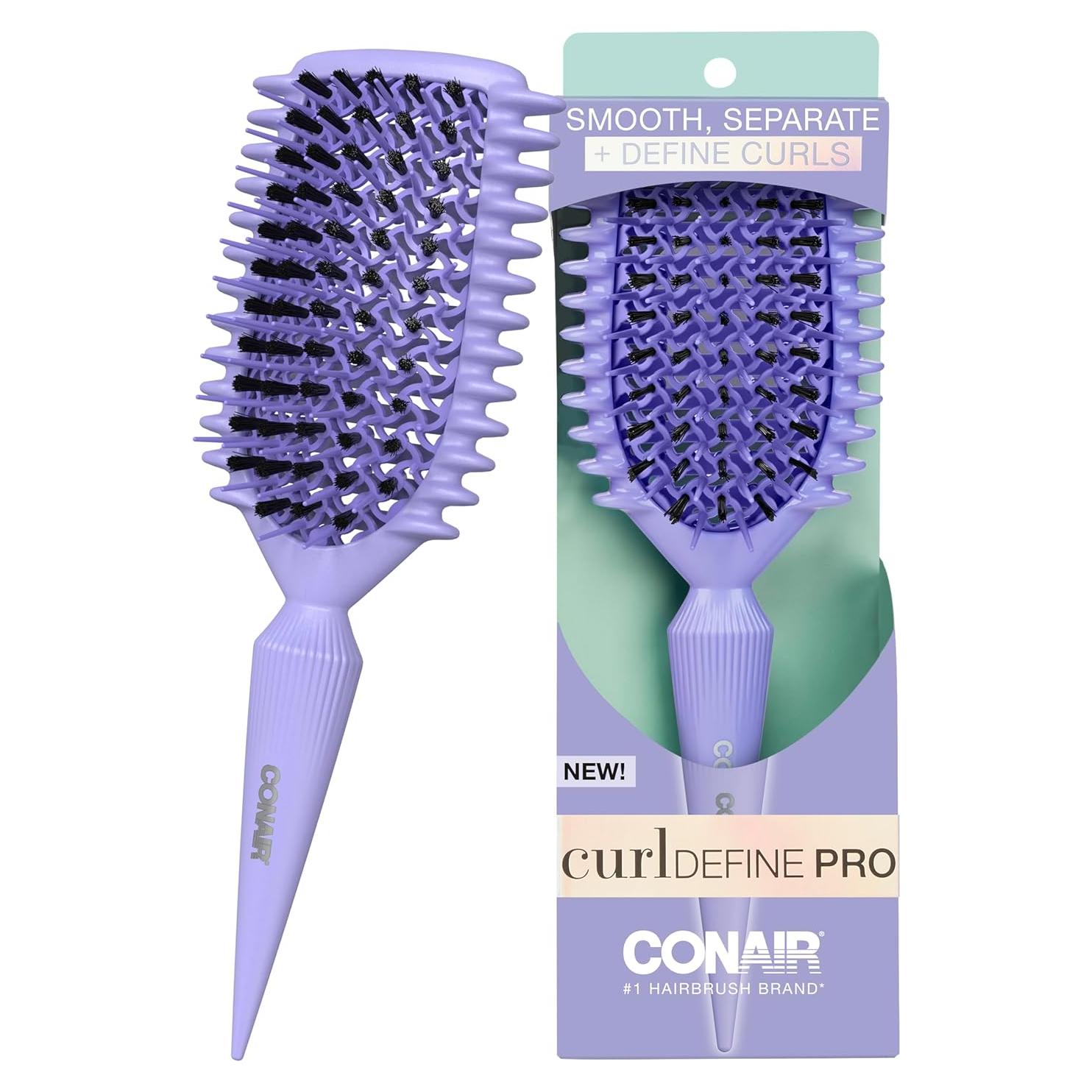 Cepillo para Cabello Conair Curl Define Pro - Doble Ventilación - Púrpura