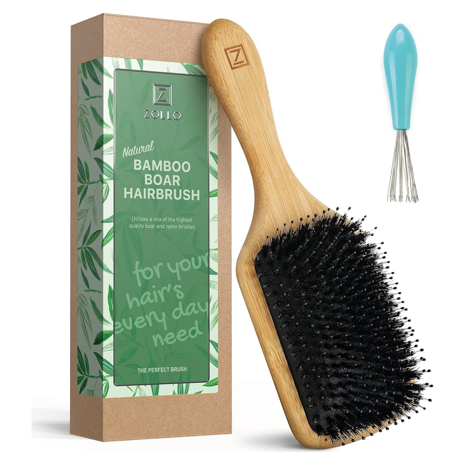 Cepillo Paddle de Cerdas de Jabalí Zollo - Natural, Ecológico