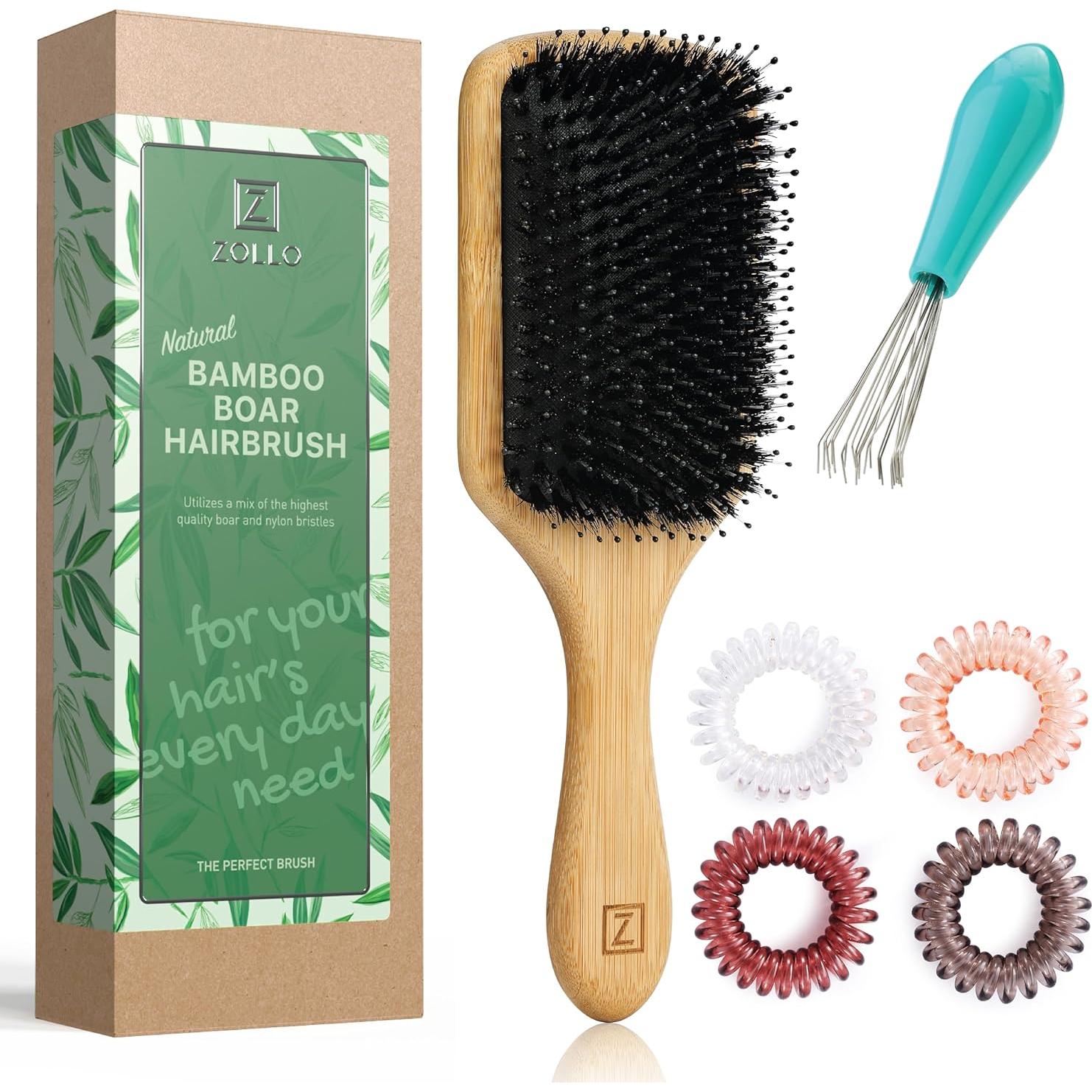 Cepillo Paddle de Cerdas de Jabalí Zollo - Natural, Ecológico