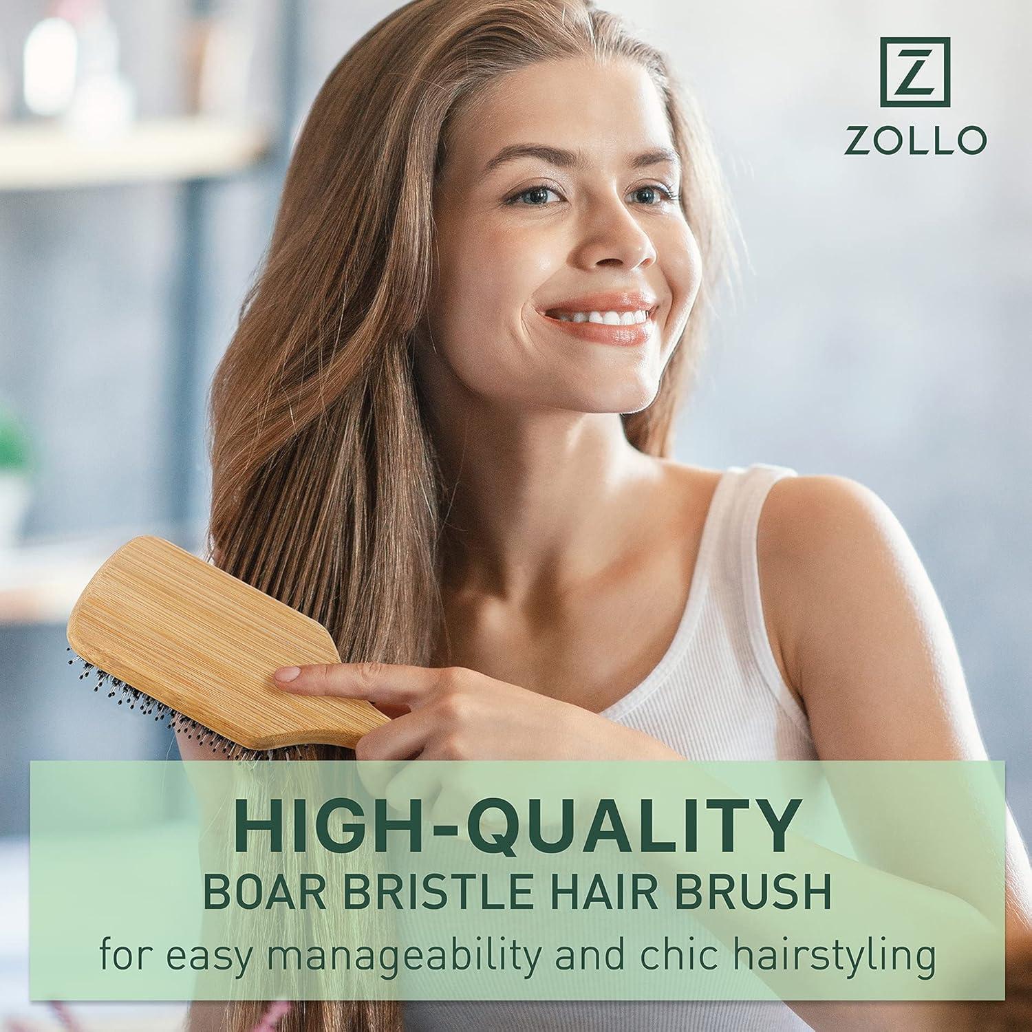 Cepillo Paddle de Cerdas de Jabalí Zollo - Natural, Ecológico