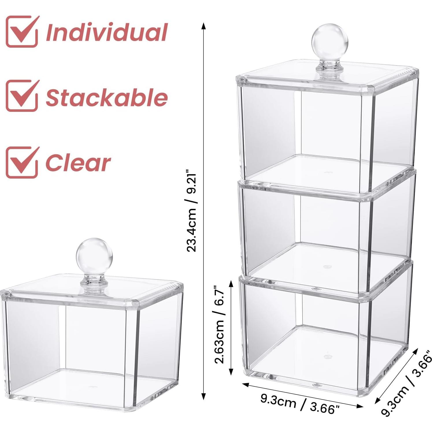 Organizador Acrílico Apilable BLVRYVIO para Accesorios de Cabello