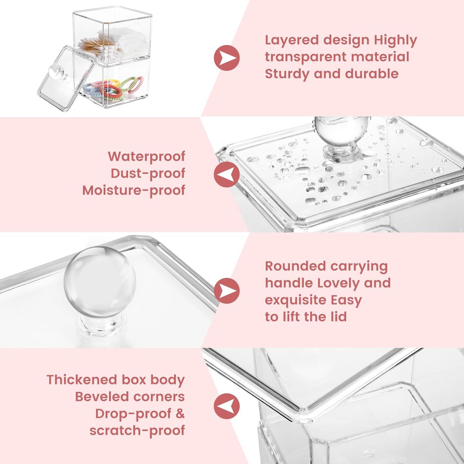 Organizador Acrílico Apilable BLVRYVIO para Accesorios de Cabello