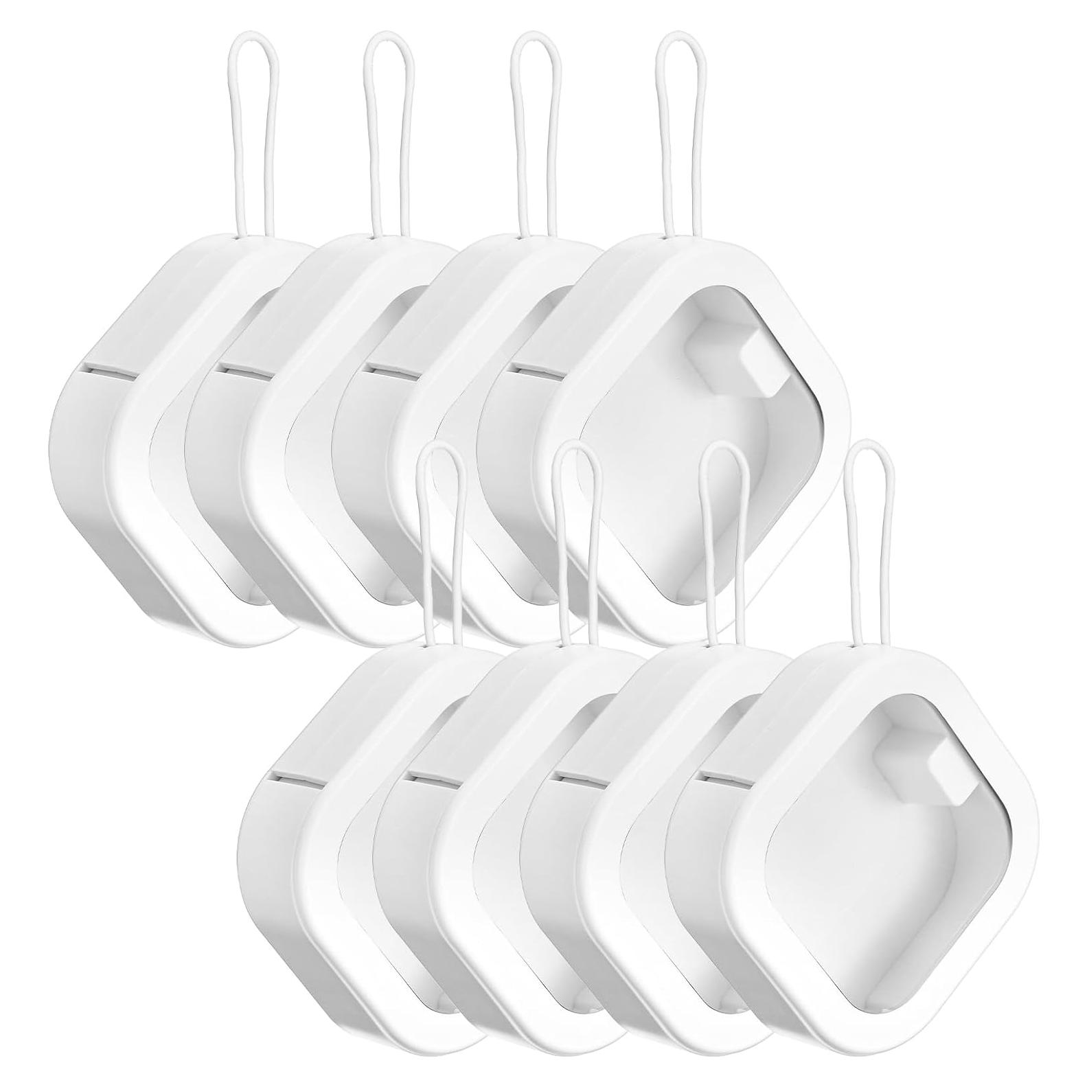 8 Organizadores de Gomas para Cabello Prasacco Viaje Blanco