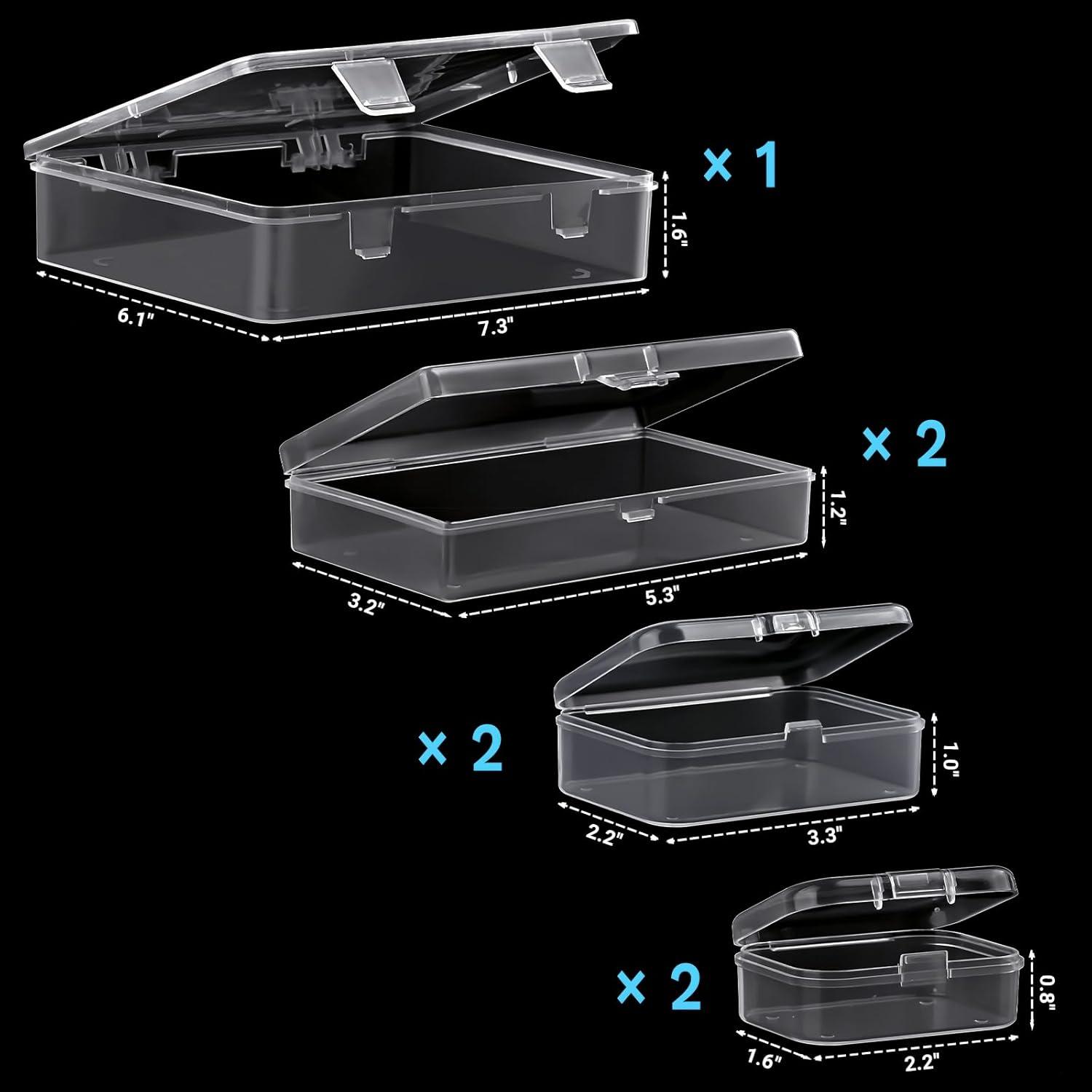 Contenedores Rectangulares Jutieuo 7 Piezas Plástico Transparente