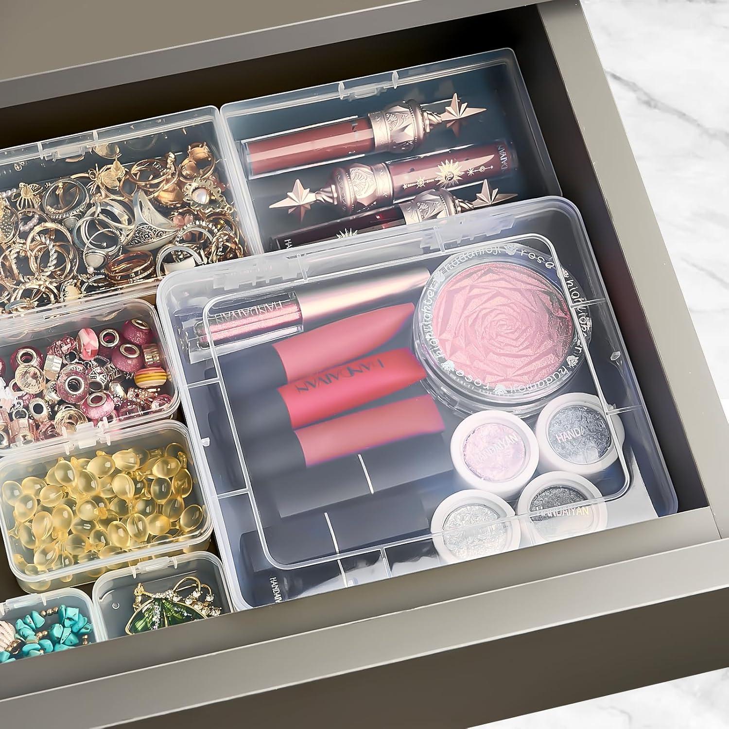 Contenedores Rectangulares Jutieuo 7 Piezas Plástico Transparente