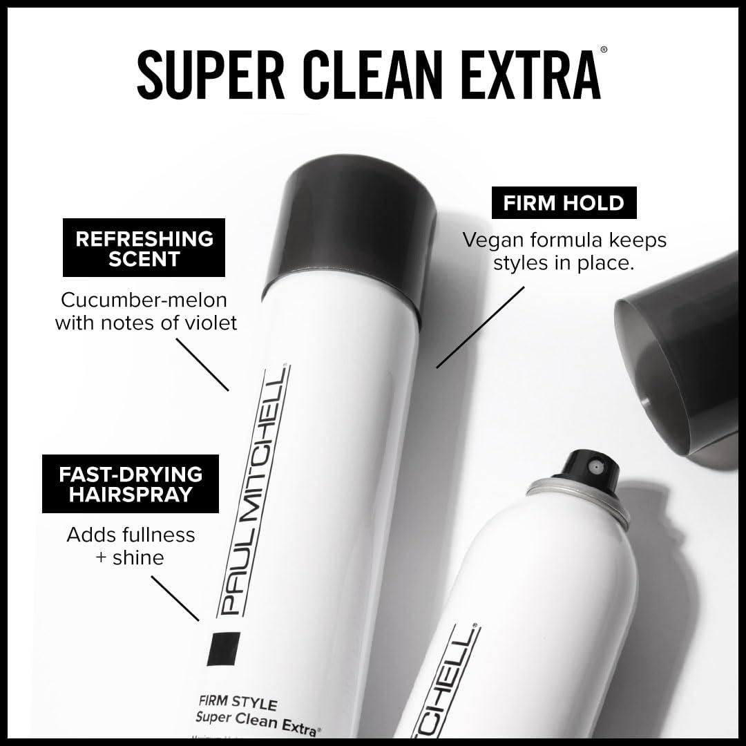Laca para el Cabello Paul Mitchell Super Clean Extra 269 g - Fijación Máxima