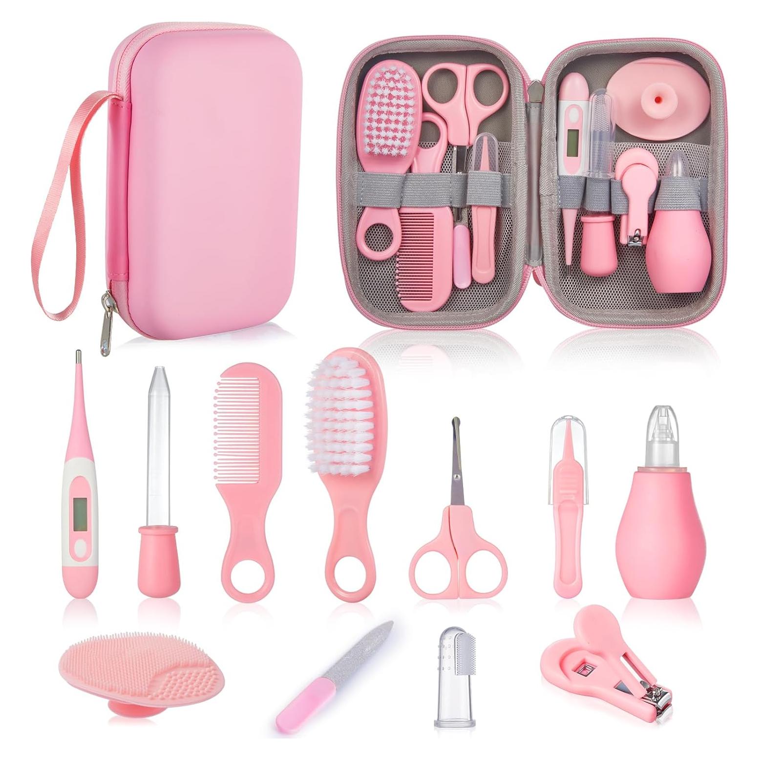 Kit de Cuidado para Bebés Lictin Rosa - 12 Piezas Seguras