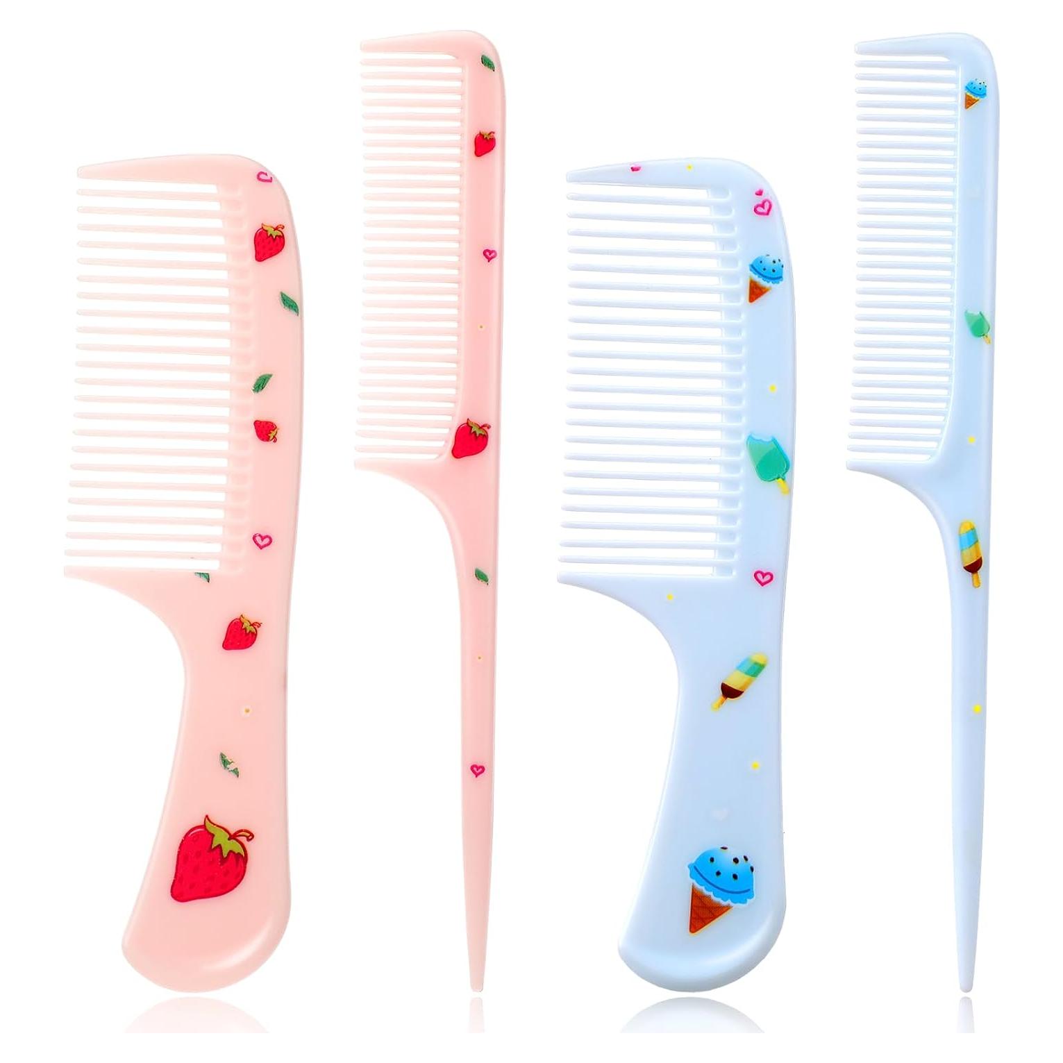 Juego de 4 Cepillos para Cabello Niños Psyqtsuary Azul/Rosa