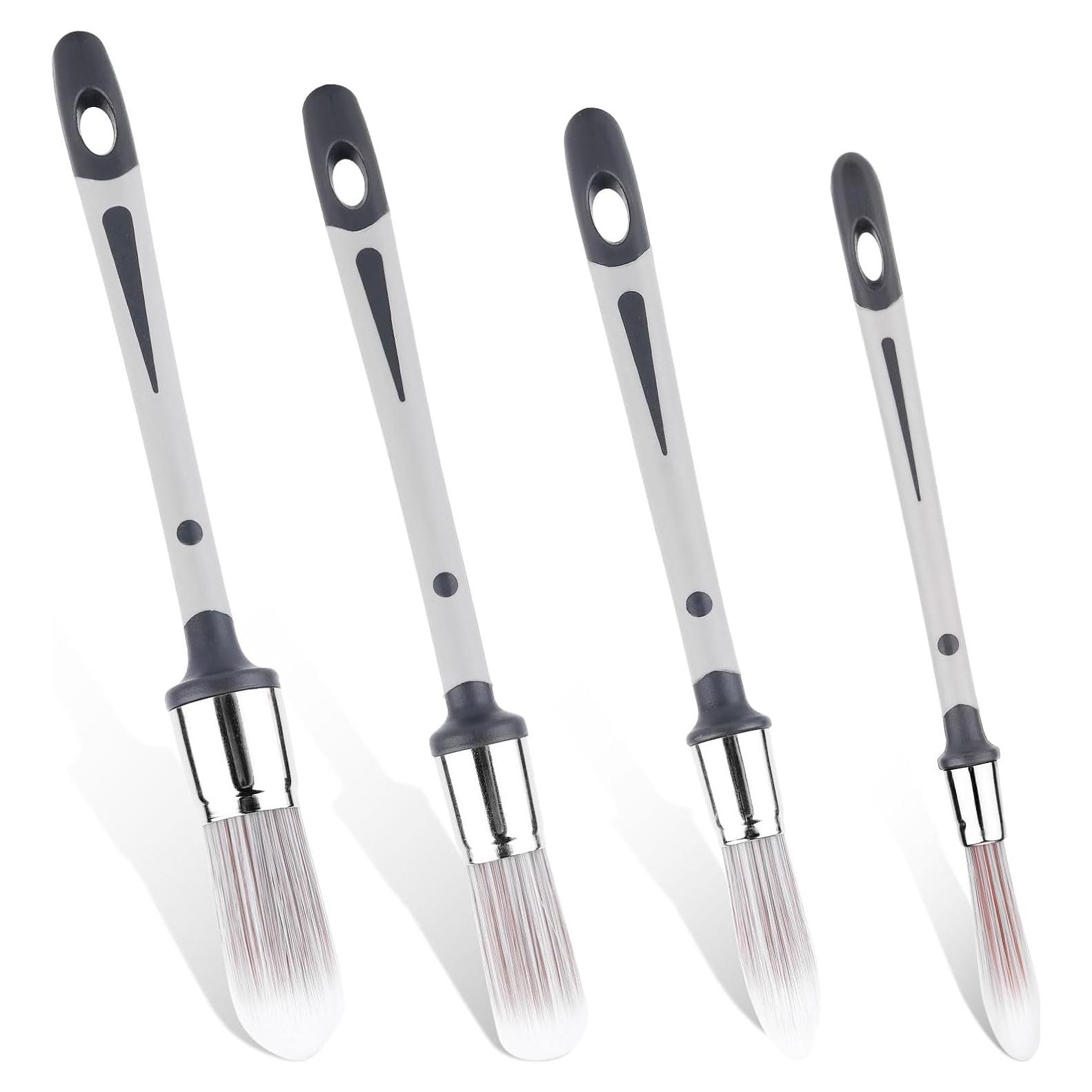 Juego de 4 Pinceles de Detalle BOXOB para Pintura en Esquinas