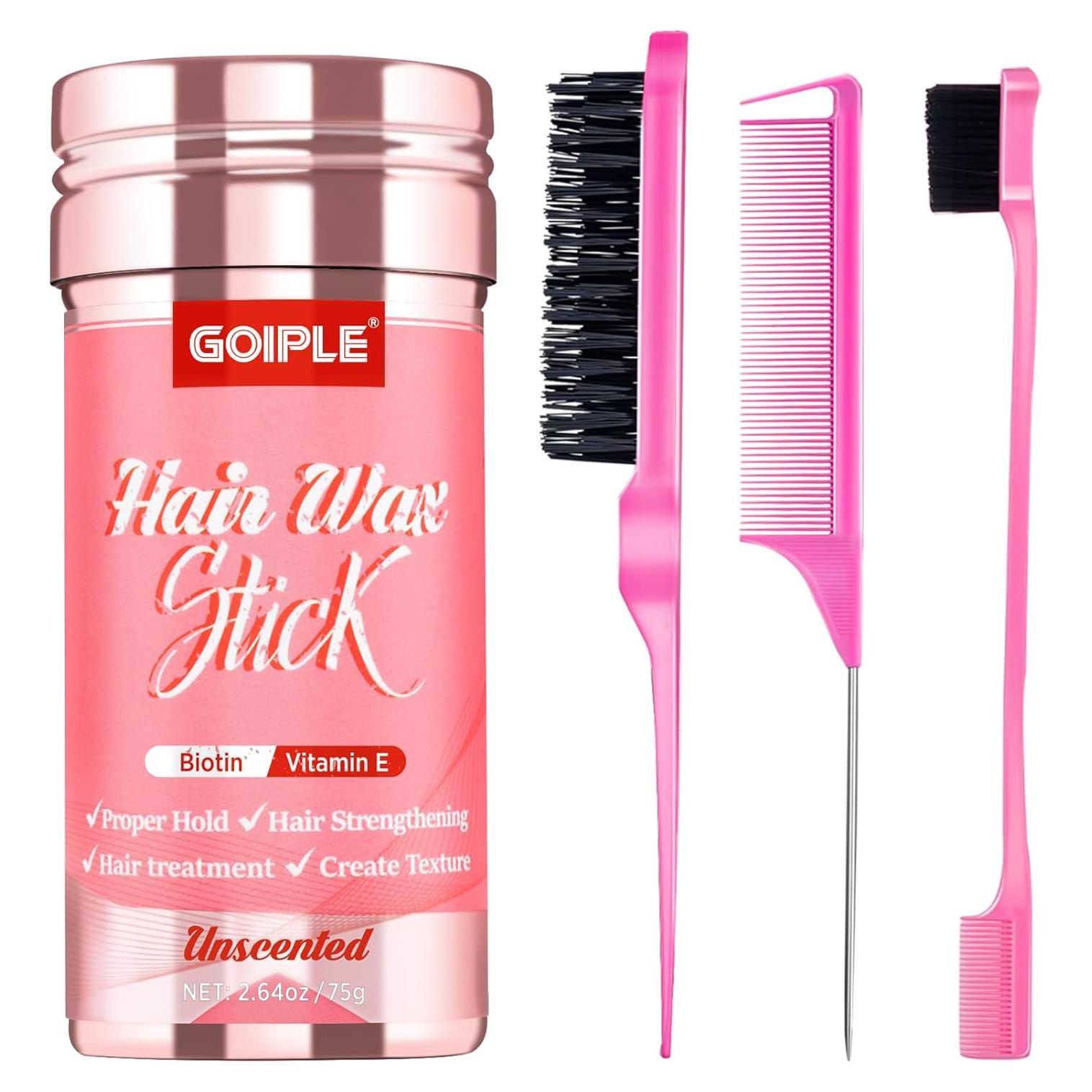 Set de Barra de Cera para Cabello Goiple 75g + Cepillos 4pcs