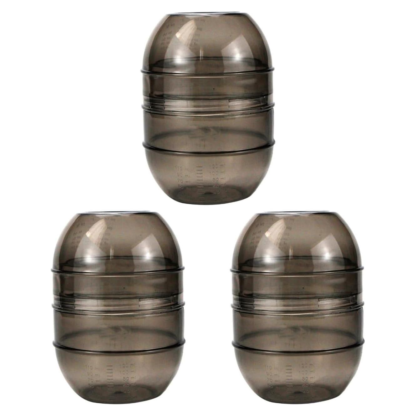 Kit de 3 Tazas de Mezcla para Tinte de Cabello LALAFINA