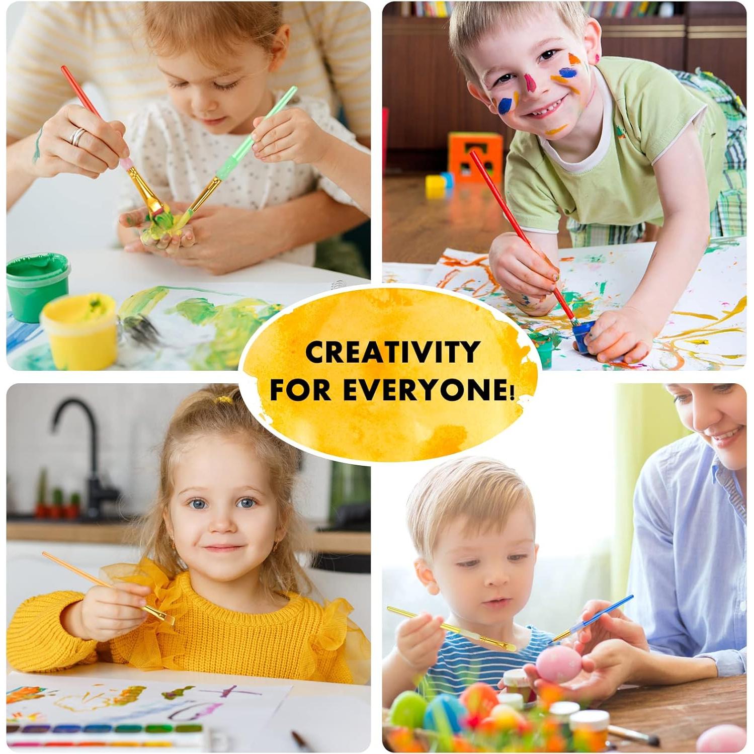 Paquete de 15 Pinceles de Pintura KEVIN&SASA CRAFTS Multicolor