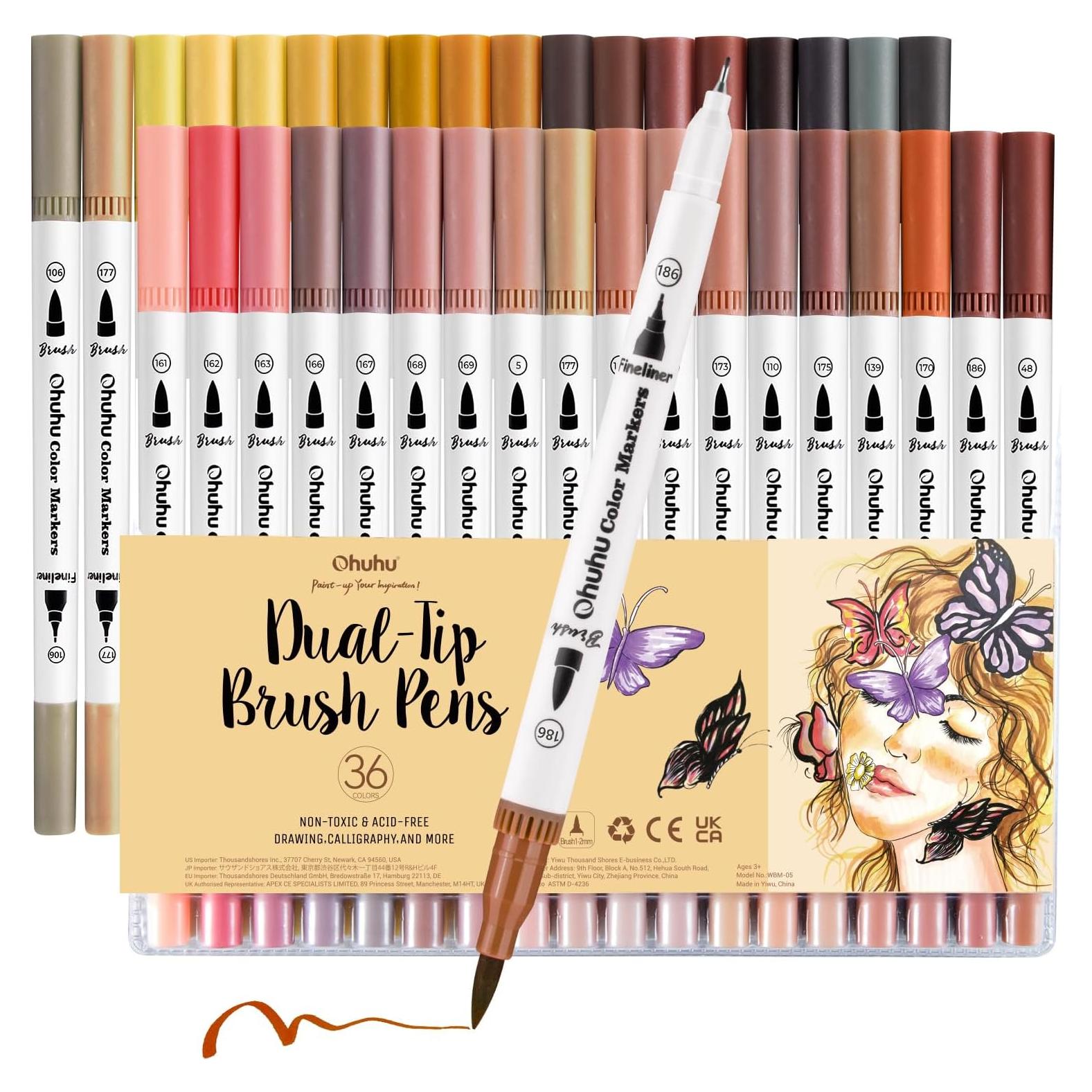 Marcadores de Tono de Piel Ohuhu 36 Colores Doble Punta