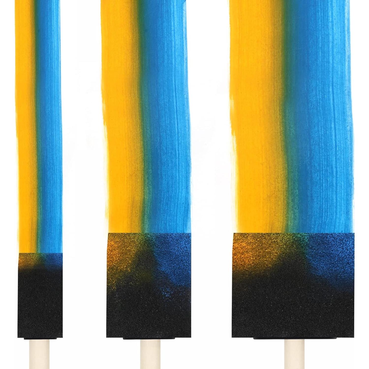 Kit de 24 Brochas de Pintura de Espuma Phinus - 2.54 a 7.62 cm