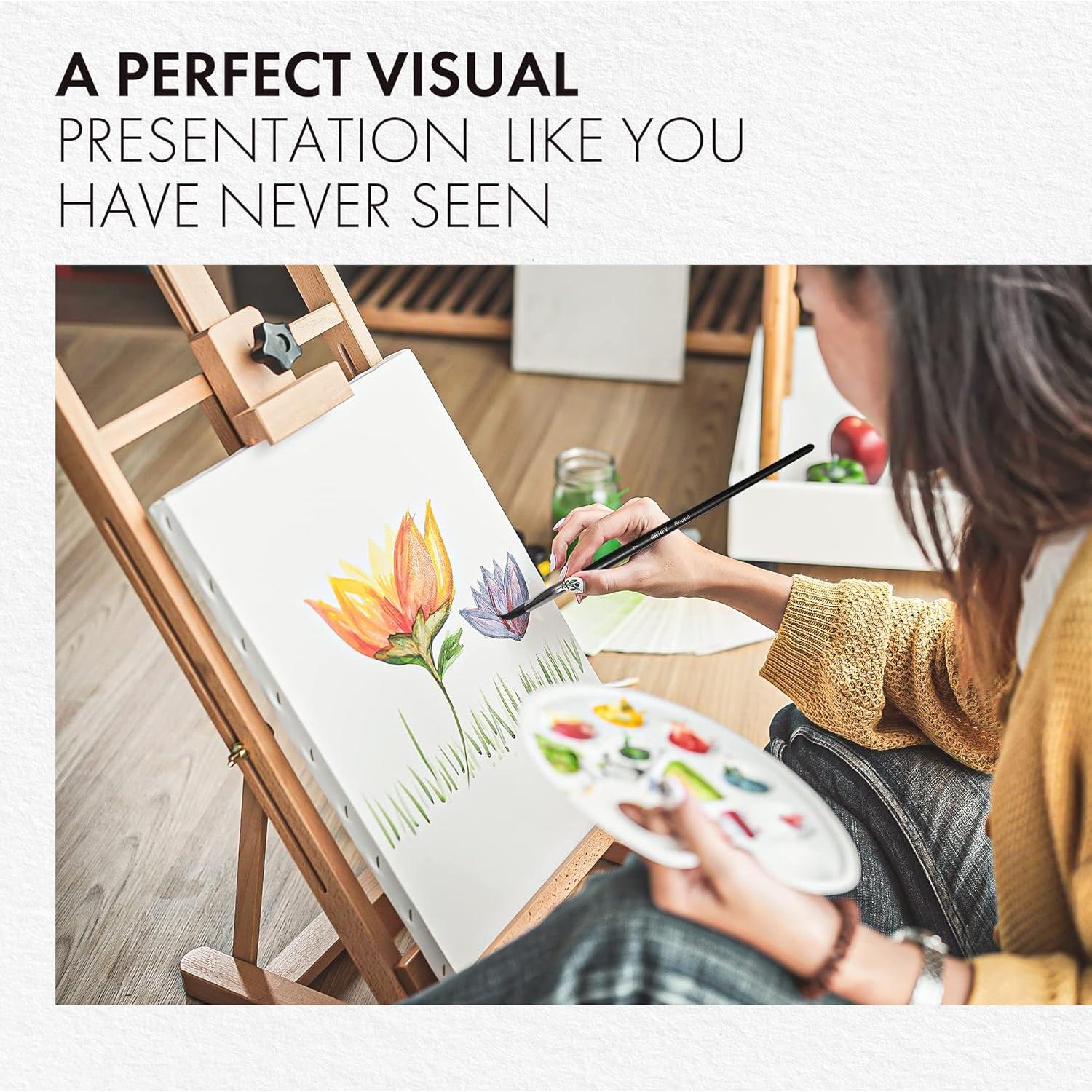 Juego de Pinceles de Acuarela ARTIFY 12 Piezas Nylon