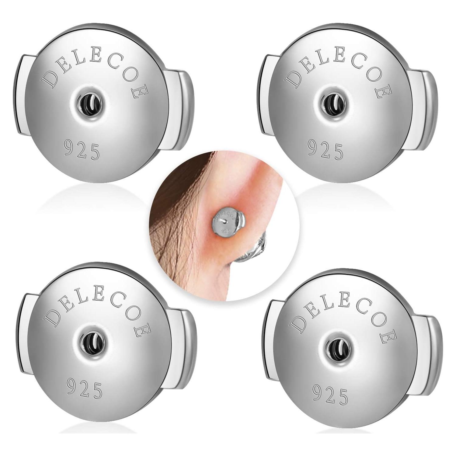 Resortes de Pendientes DELECOE Plata Esterlina 925 Oro 18K