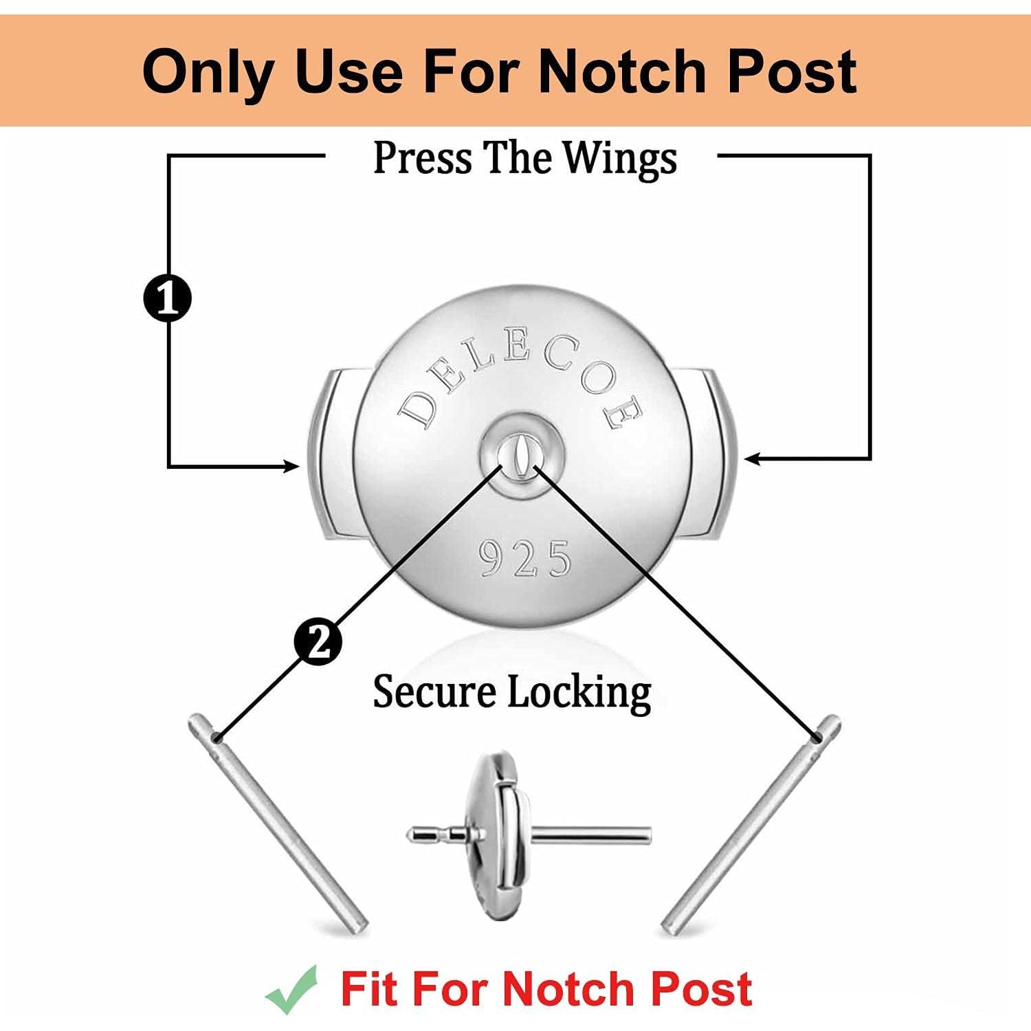 Resortes de Pendientes DELECOE Plata Esterlina 925 Oro 18K