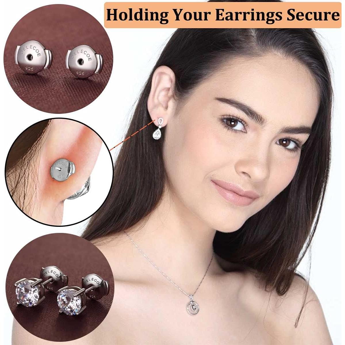 Resortes de Pendientes DELECOE Plata Esterlina 925 Oro 18K