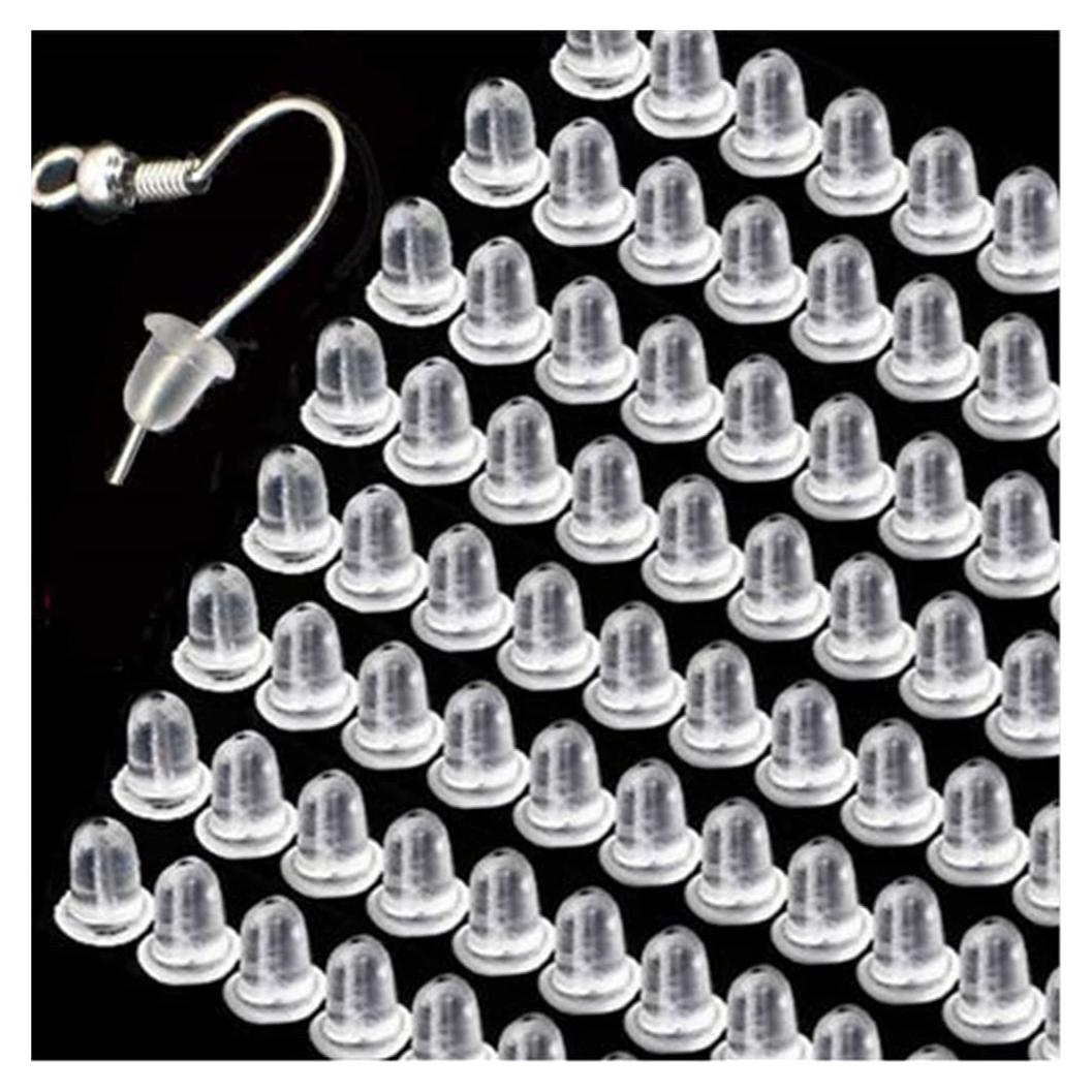 Respaldos de Pendientes de Goma Greneric - 100 Piezas