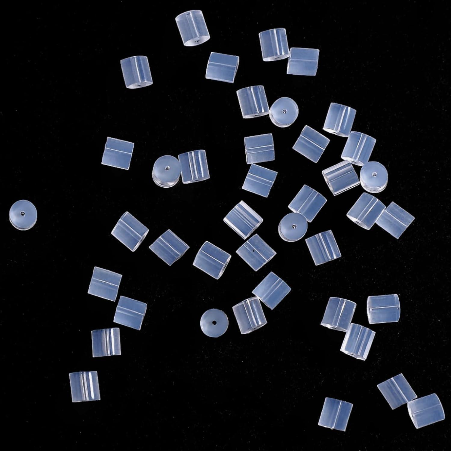 Frenos de Aretes KASBEE 200PCS Silicona Hipoalergénicos