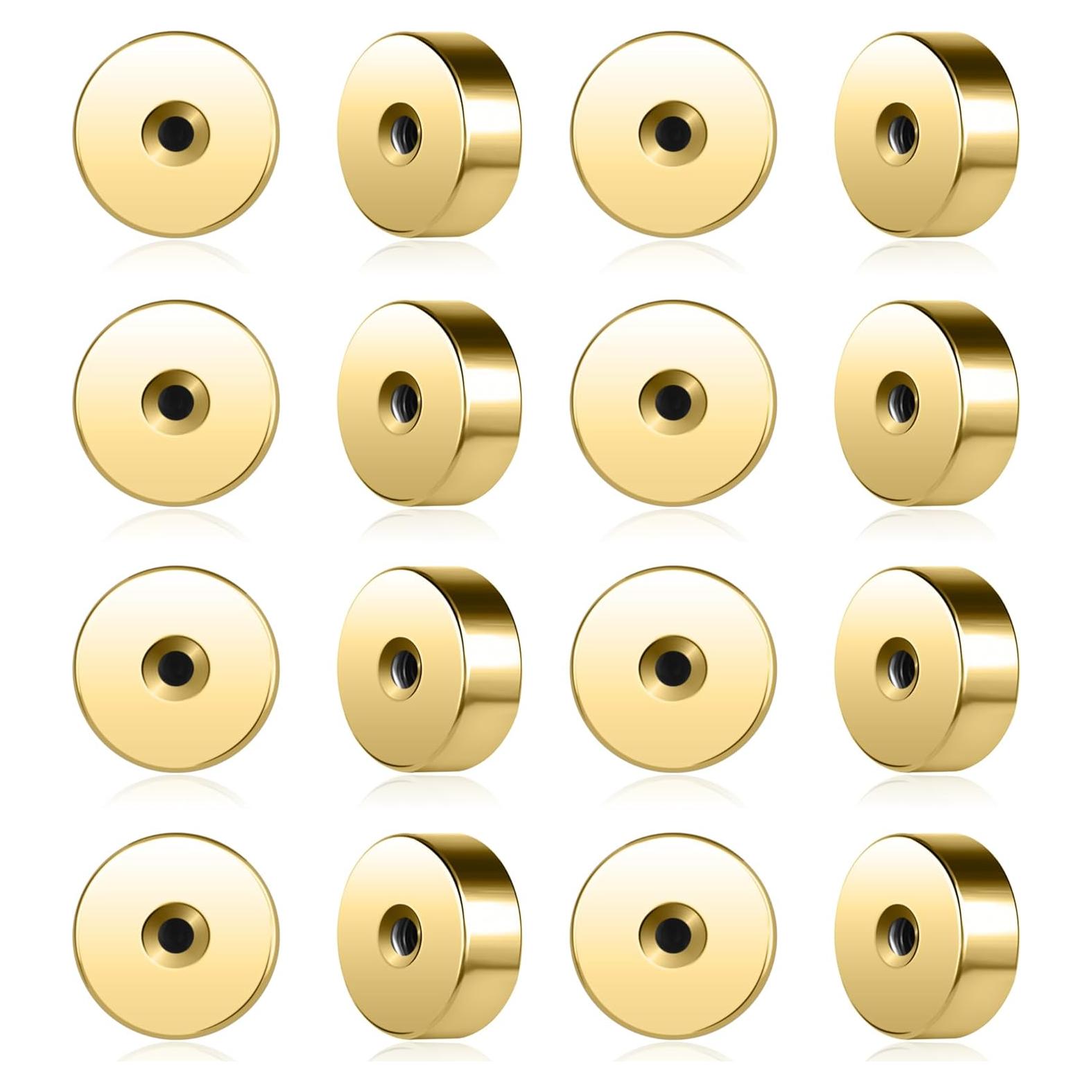 Soportes de Pendientes de Acero Inoxidable AOEDEJ 8 Pares 1.2mm