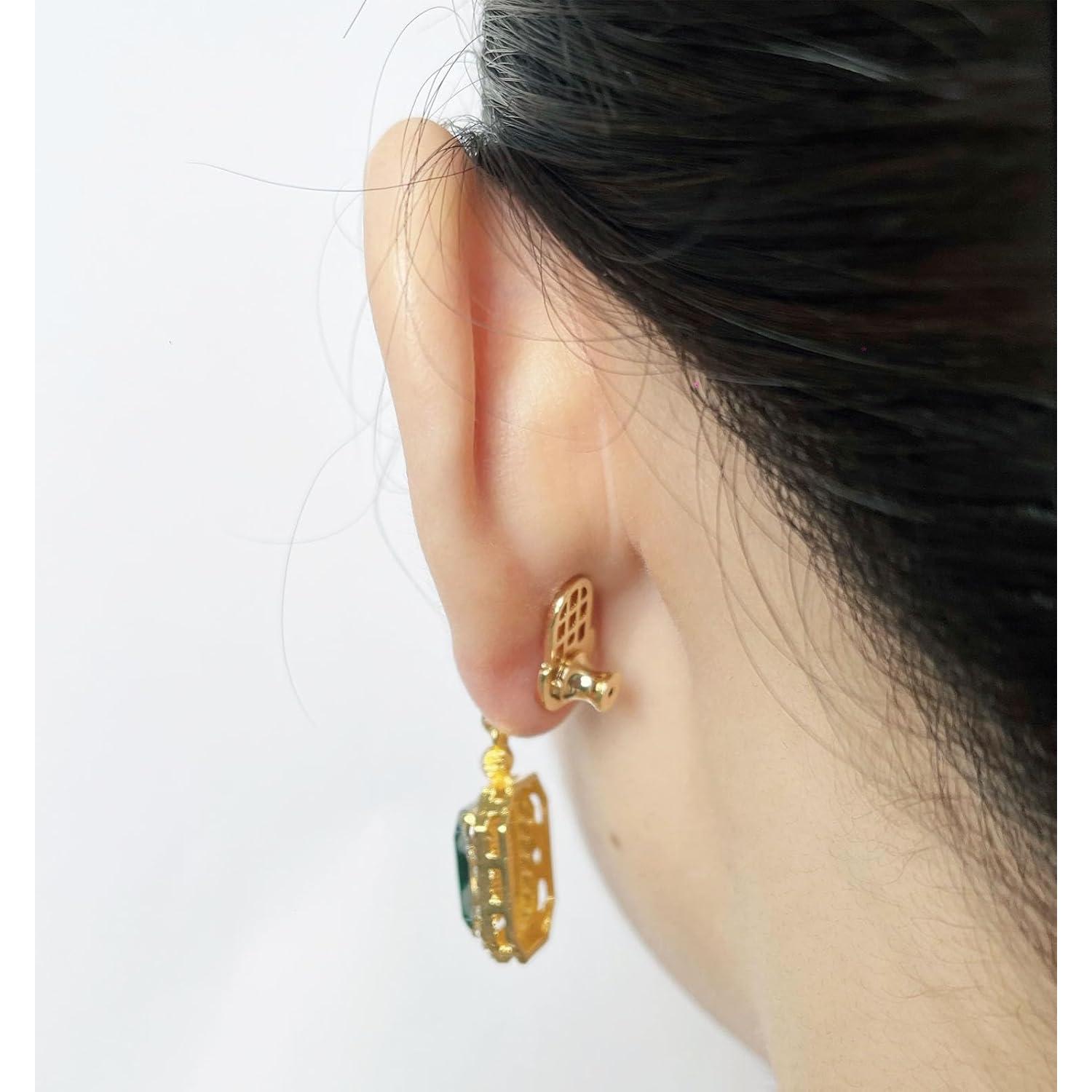 Respaldos de Aretes Hazifes 12mm Oro Blanco 18K 6 PCS