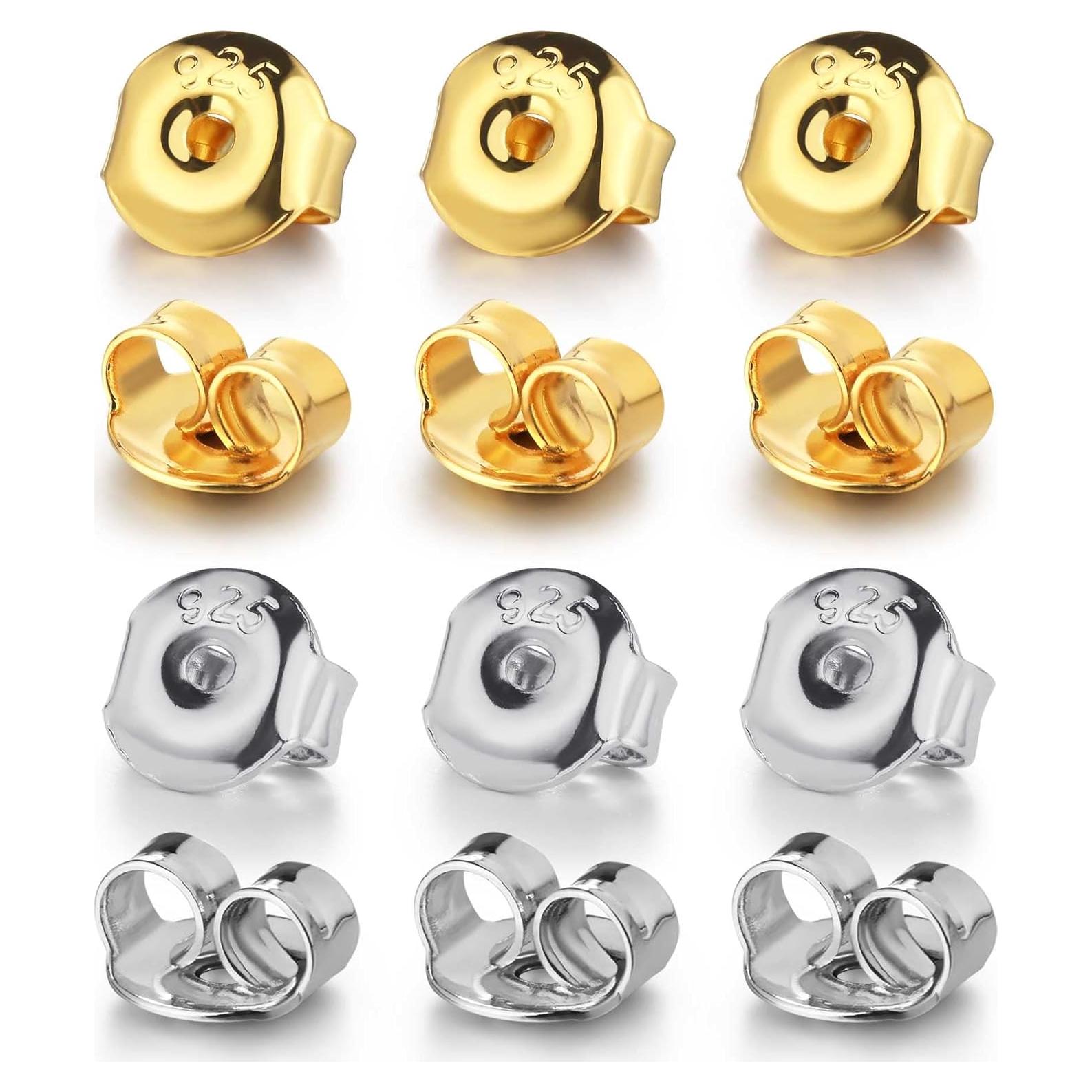 Resortes para Pendientes Moconar 12 PCS Plata 925 Hipoalergénicos