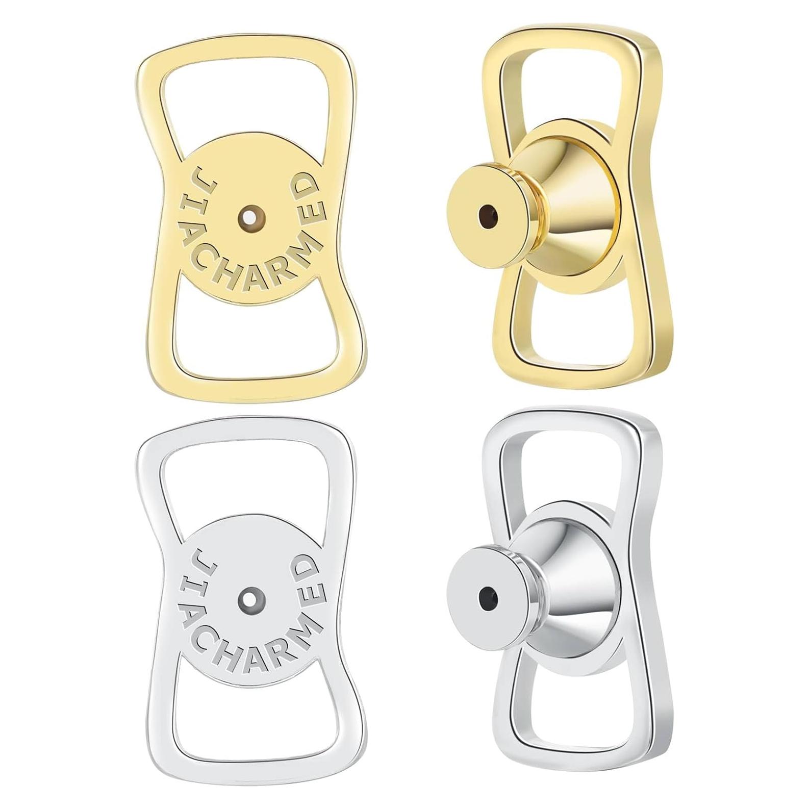 Resortes Elevadores para Pendientes JIACHARMED 4PCS Hipoalergénicos