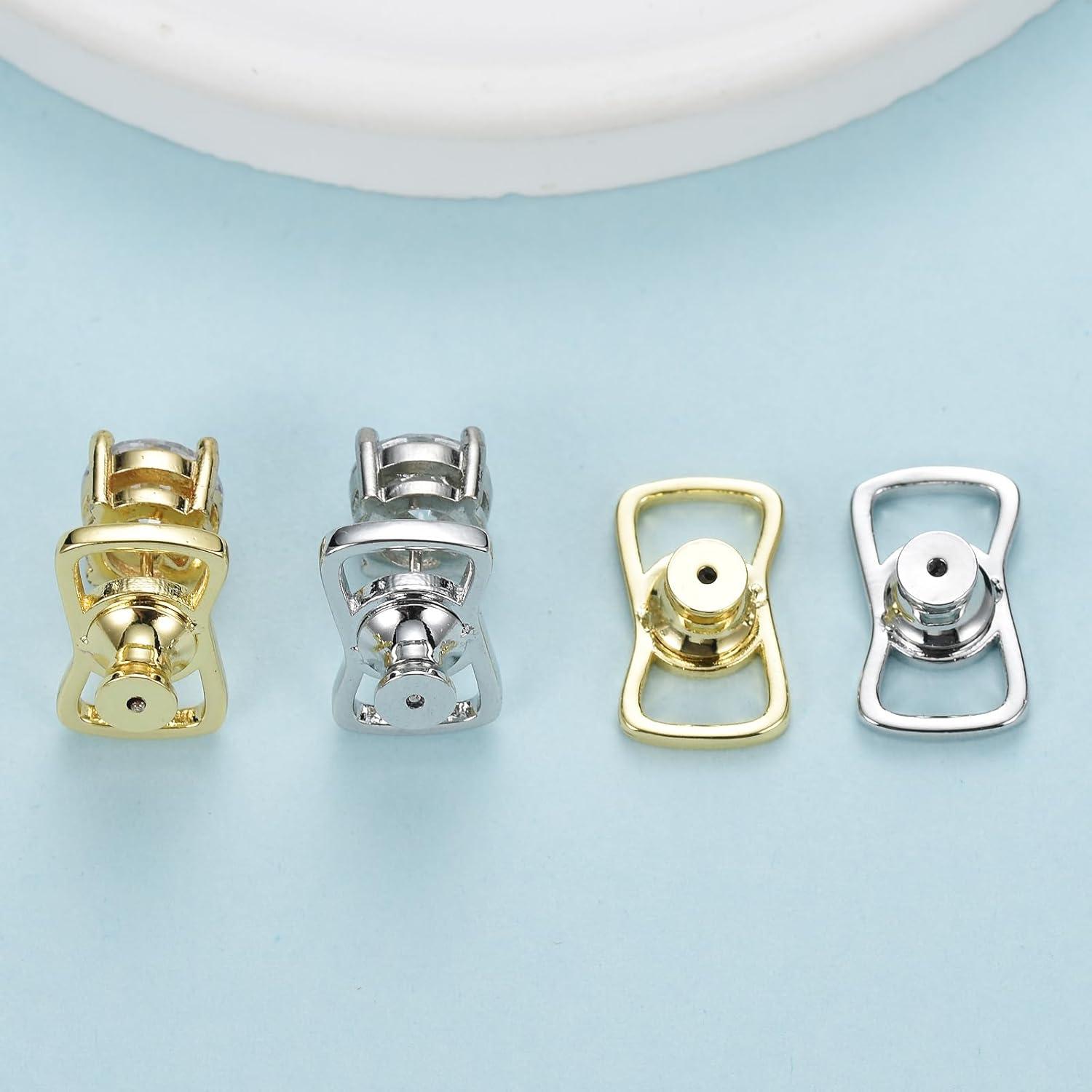 Resortes Elevadores para Pendientes JIACHARMED 4PCS Hipoalergénicos