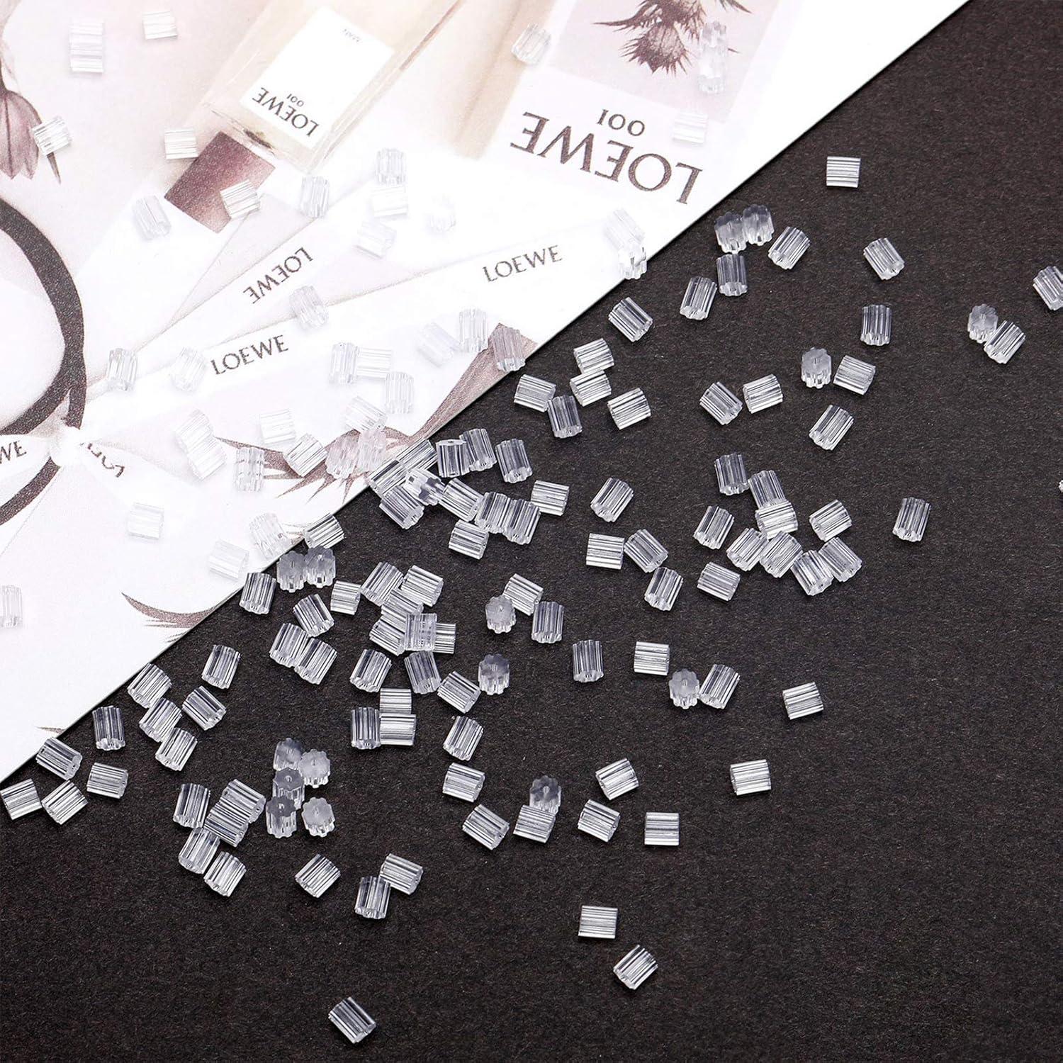 Respaldo de Pendientes Outus 500 Pcs Transparentes 3mm