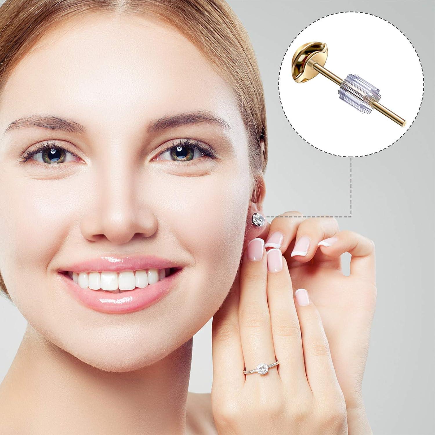 Respaldo de Pendientes Outus 500 Pcs Transparentes 3mm