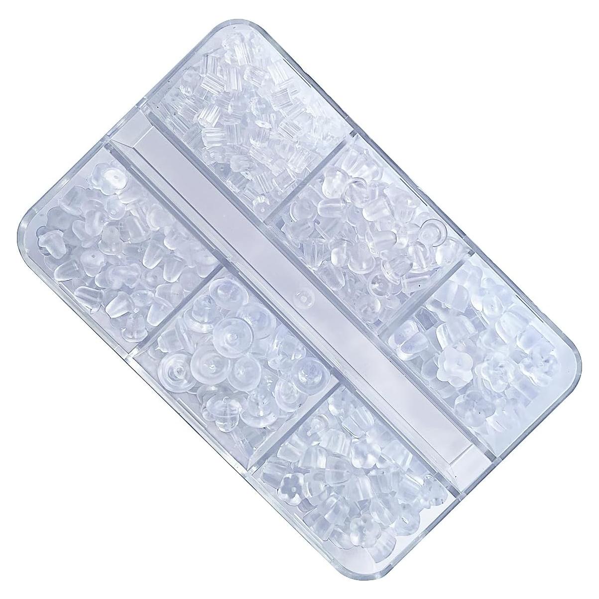 Respaldo de Aretes de Silicona Transparente Vivixin - 6 Estilos Hipoalergénicos