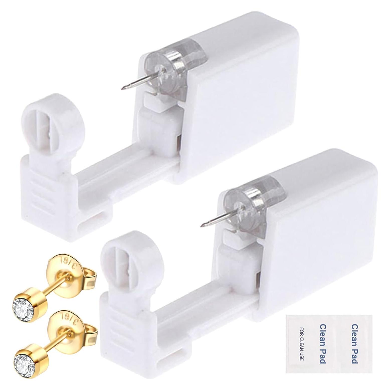 Kit de Perforación de Orejas 6Pcs Oro Lyuxzad - Desechable